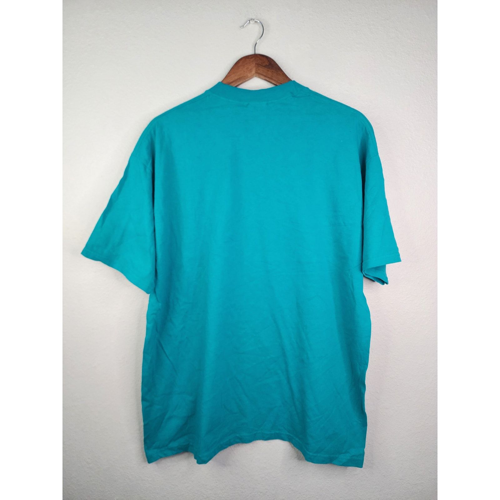 Jerzees × Vintage Vintage North Dakota Shirt Flower Nature Teal 90s T-shirt L Size US L / EU 52-54 / 3 - 6 Thumbnail