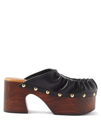 Marni o1y1025 Mules in Black Size US 6 / IT 36 - 1 Thumbnail