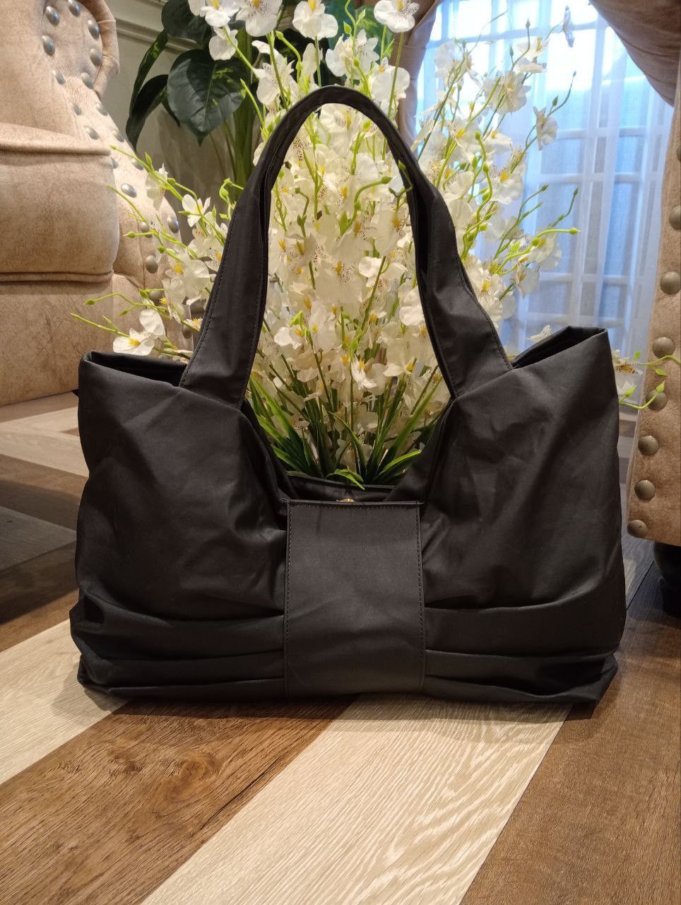 NE-NET by ISSEY MIYAKE BLACK TOTE BAG - MINIMALIST STYLE