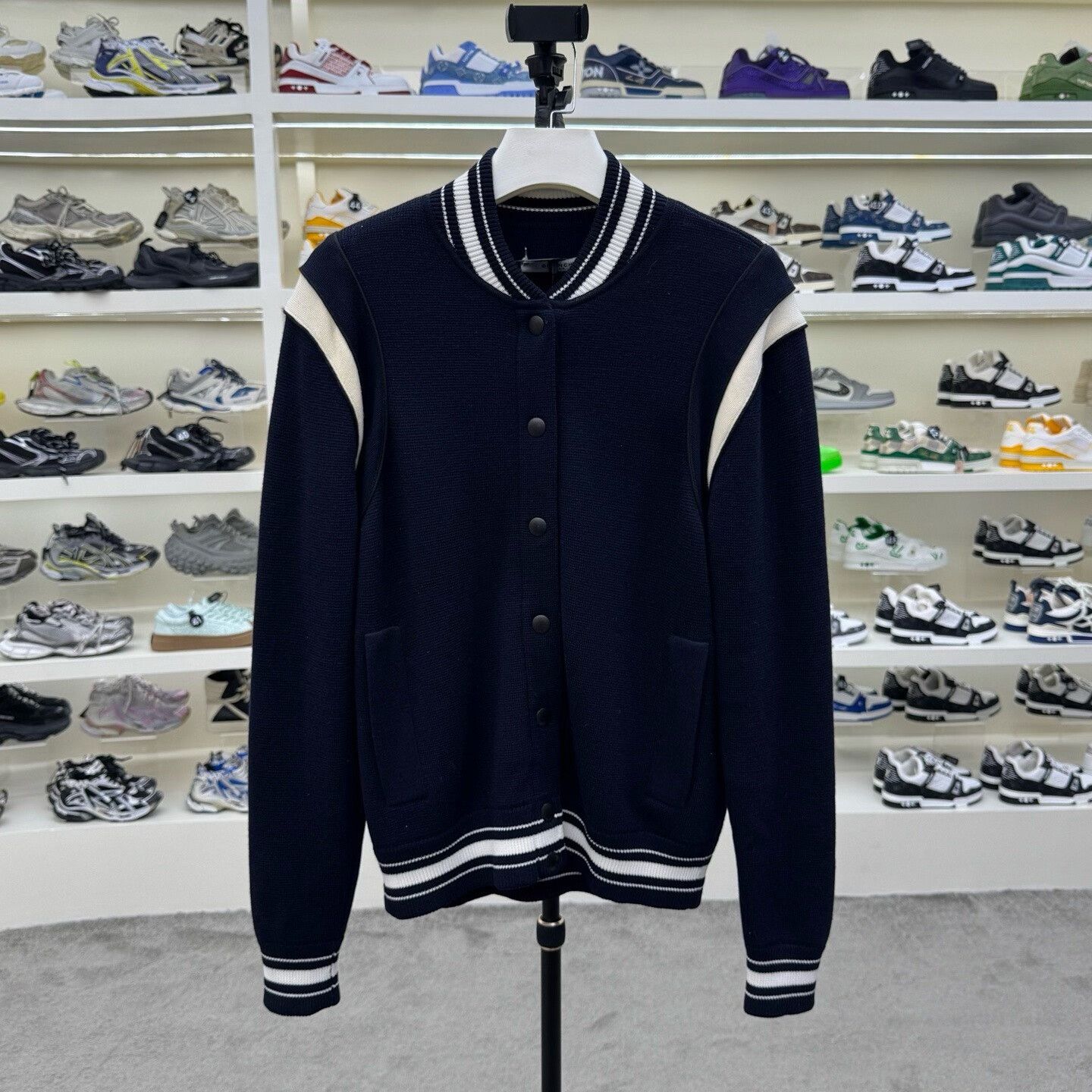 Givenchy Givenchy Classic Black White Baseball Jacket Size US L / EU 52-54 / 3 - 1 Thumbnail