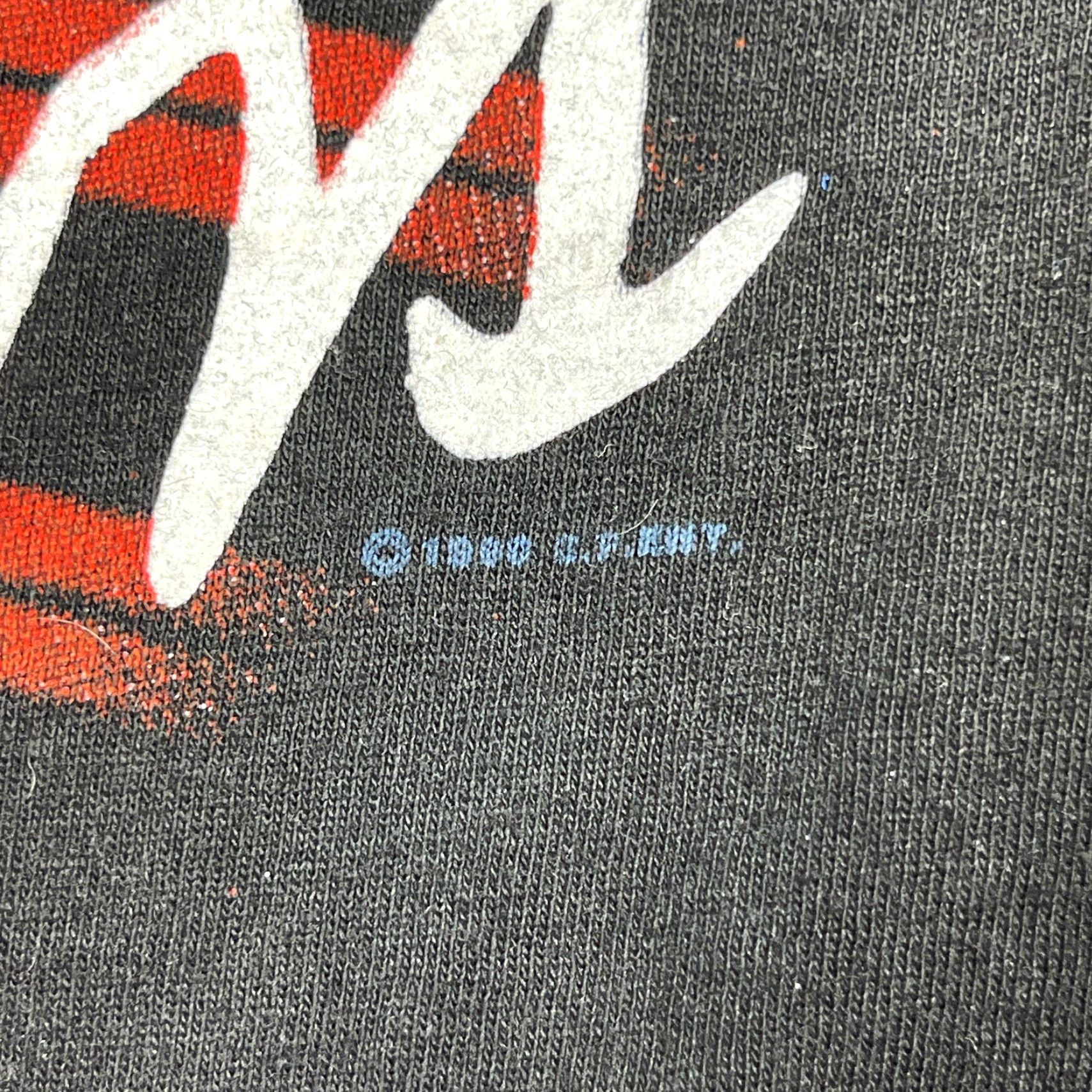 Hanes VINTAGE Elvis Presley Black T-Shirt Logo Hanes Men L 90s 80s Graphic Crew Neck Short Sleeve Mens Large Size US L / EU 52-54 / 3 - 3 Thumbnail