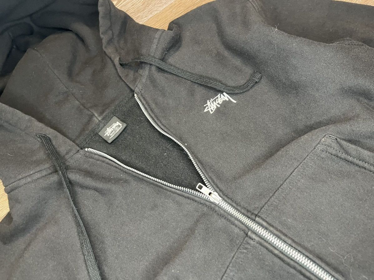 Stussy Black Basic Logo Stussy Hooded Zip Up Size US M / EU 48-50 / 2 - 6 Thumbnail