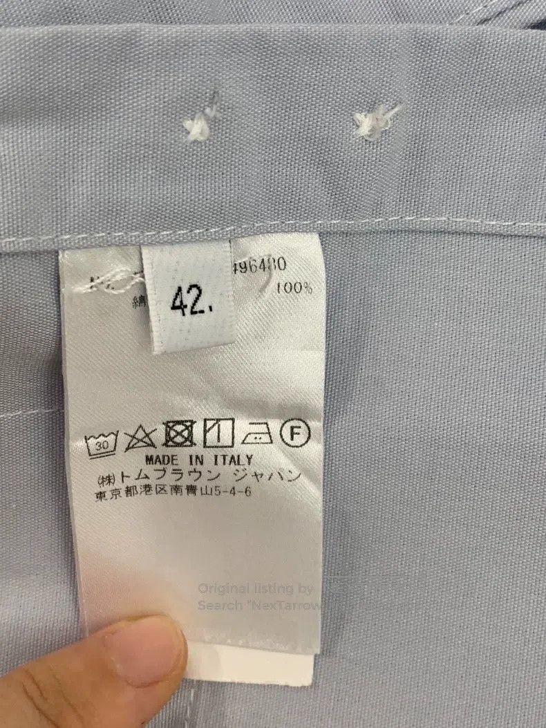 Thom Browne Thom Browne Classic Lapel Oxford Cotton Blue Long-Sleeve S Size US XS / EU 42 / 0 - 3 Thumbnail