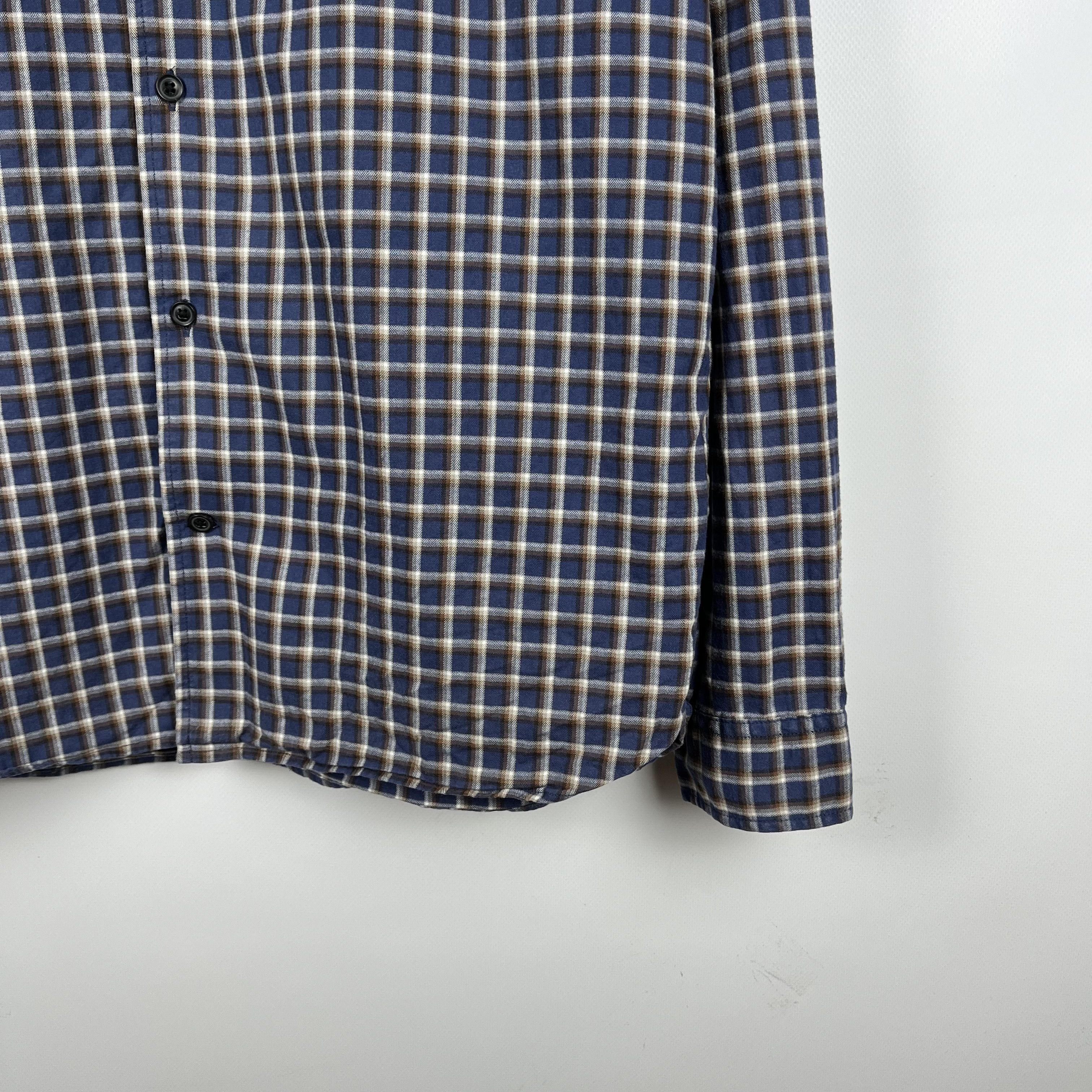 Allsaints Designer AllSaints Deming Long Sleeve Button Up Shirt Size US L / EU 52-54 / 3 - 3 Thumbnail
