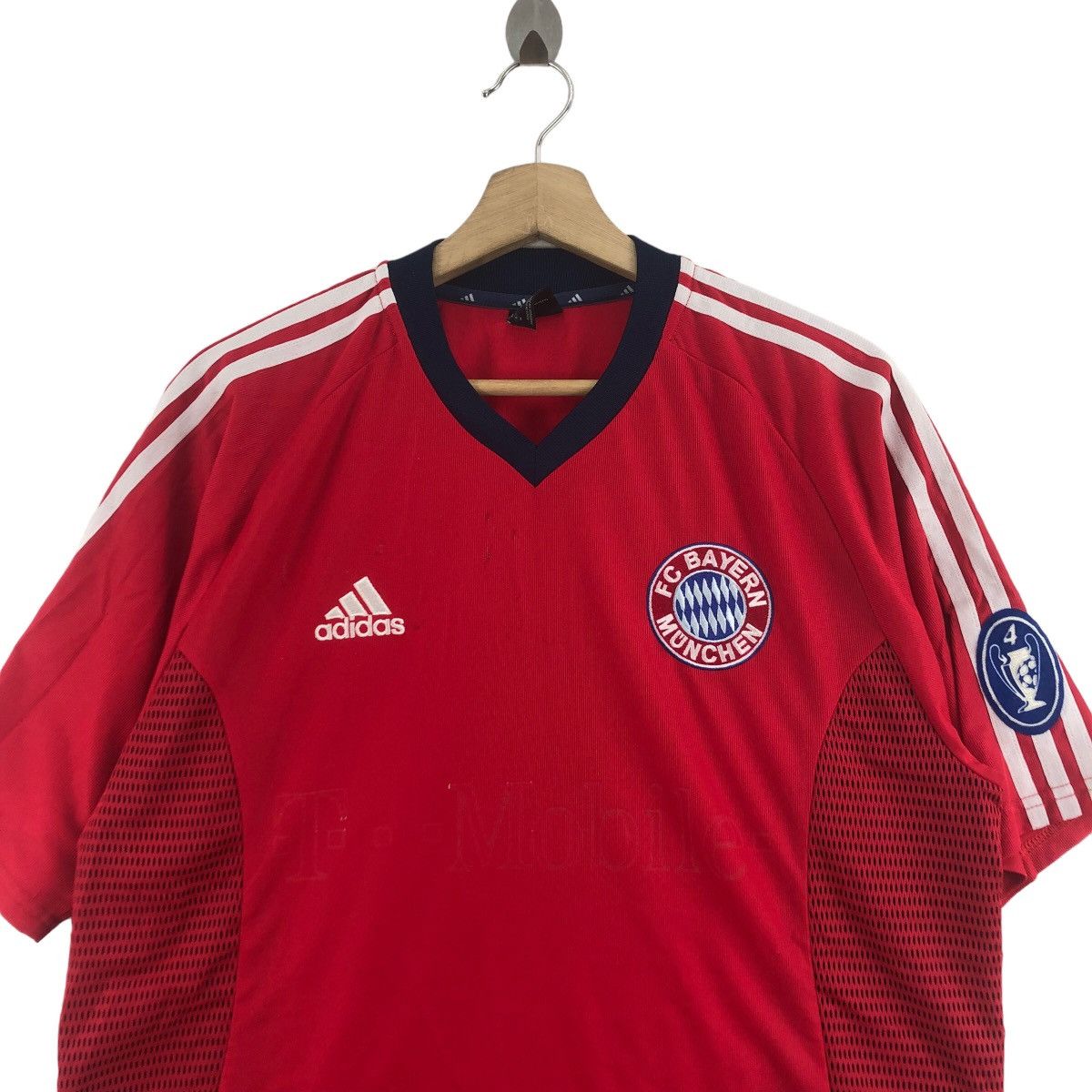 Adidas Vintage BAYERN MUNICH MUNCHEN UCL Jersey Tee Shirt Top Size US L / EU 52-54 / 3 - 2 Thumbnail