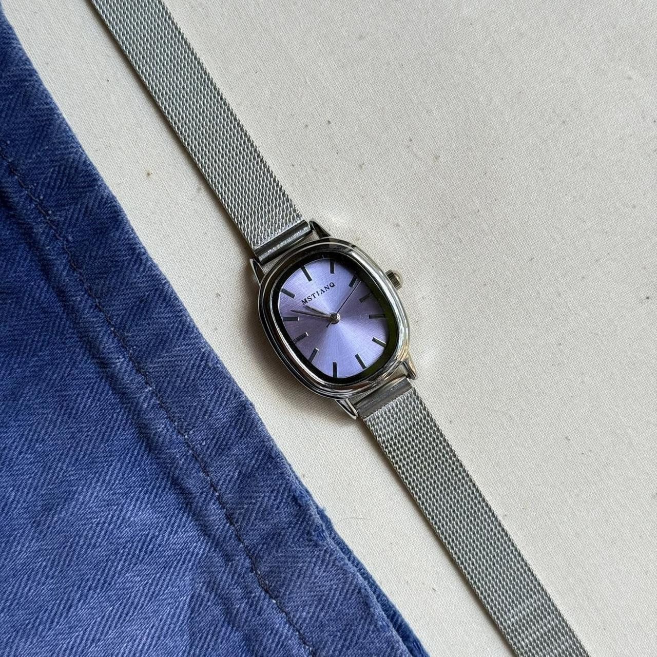 Vintage y2k silver round purple stainless steel quartz luxury watch Size ONE SIZE - 7 Thumbnail
