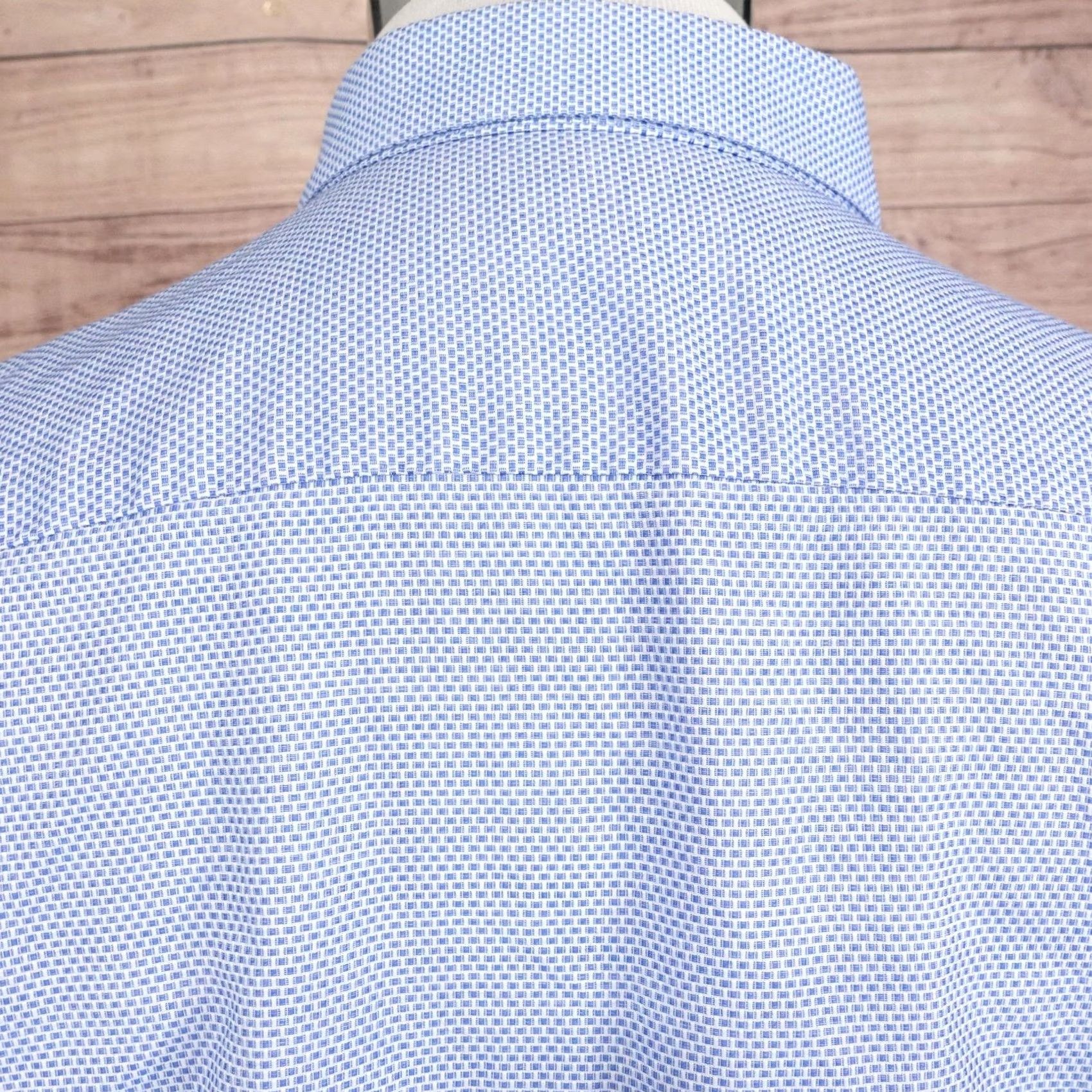 Vintage ZACHARY PRELL Shirt Mens L Blue Geometric Long Sleeve Button-Up Regular Fit Size US L / EU 52-54 / 3 - 5 Thumbnail