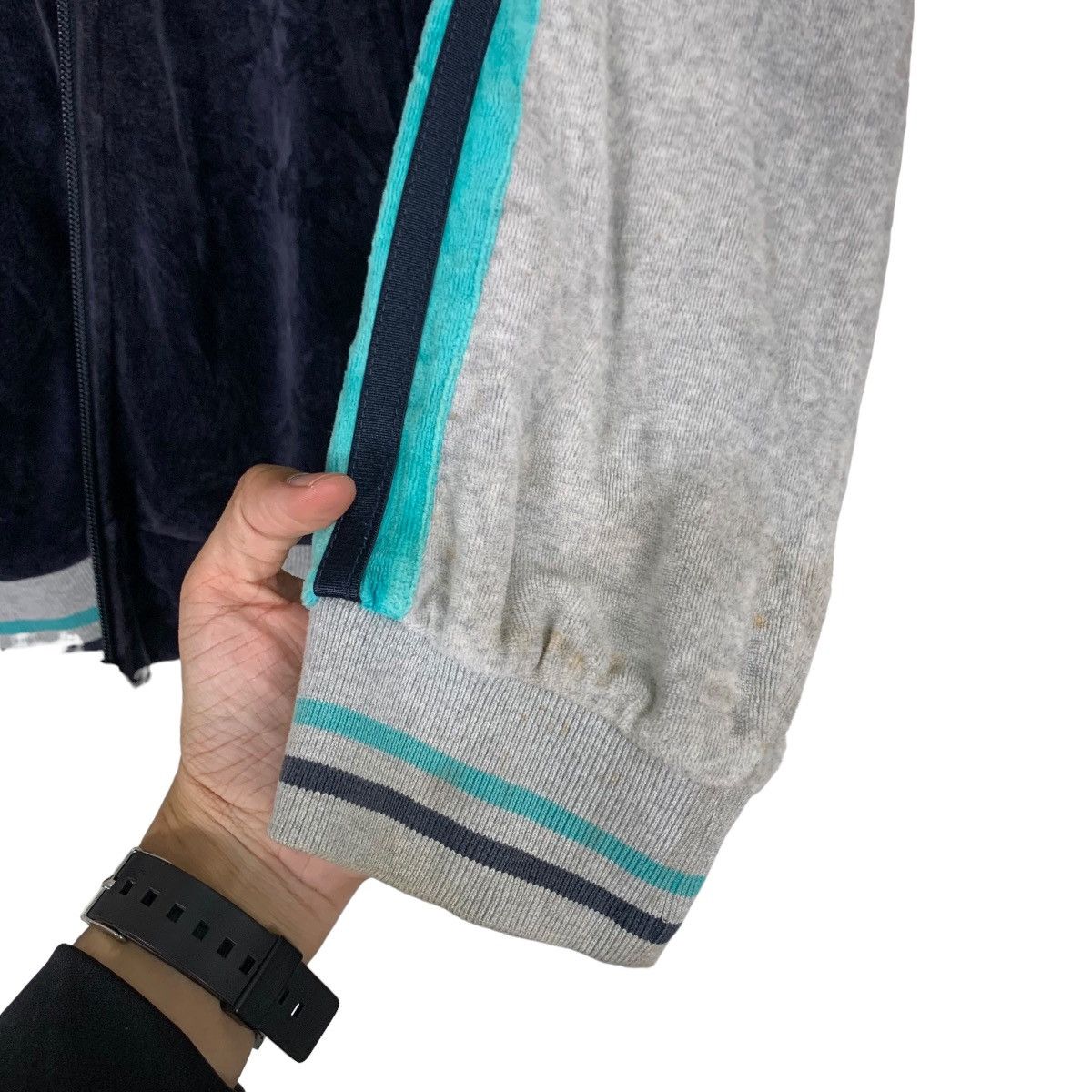 Japanese Brand KISSMARK Colorblock Velvet Jacket #1041-C47 Size US L / EU 52-54 / 3 - 13 Thumbnail