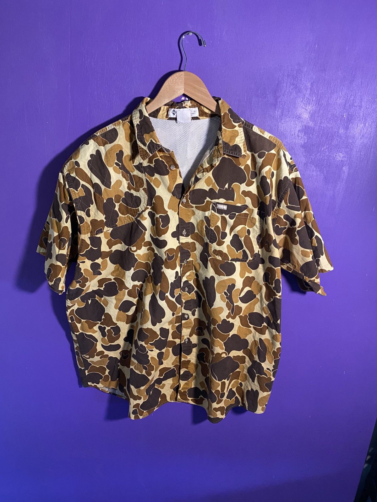 Columbia × Vintage Vintage 90s Columbia sportswear camo shooting shirt Size US XL / EU 56 / 4 - 1 Thumbnail