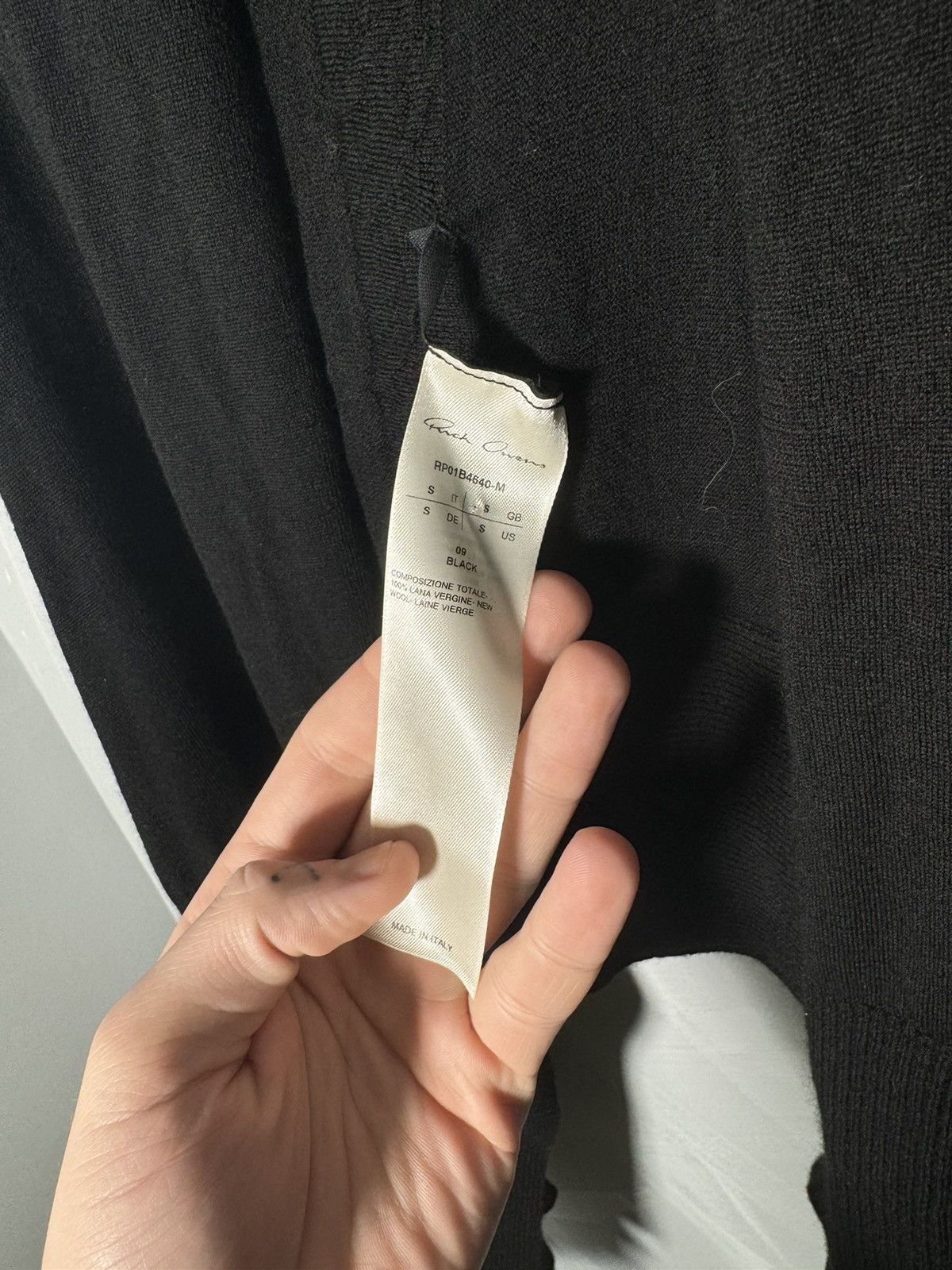 Rick Owens × Rick Owens Drkshdw Rick Owens Open Front Long Sleeve Cardigan Black Size US XS / EU 42 / 0 - 6 Thumbnail