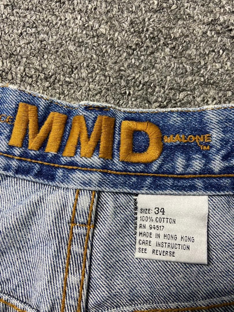 Japanese Brand 🔥 MMD MAURICE MALONE Baggy Ripped Jeans 🔥 (136) Size US 32 / EU 48 - 6 Thumbnail