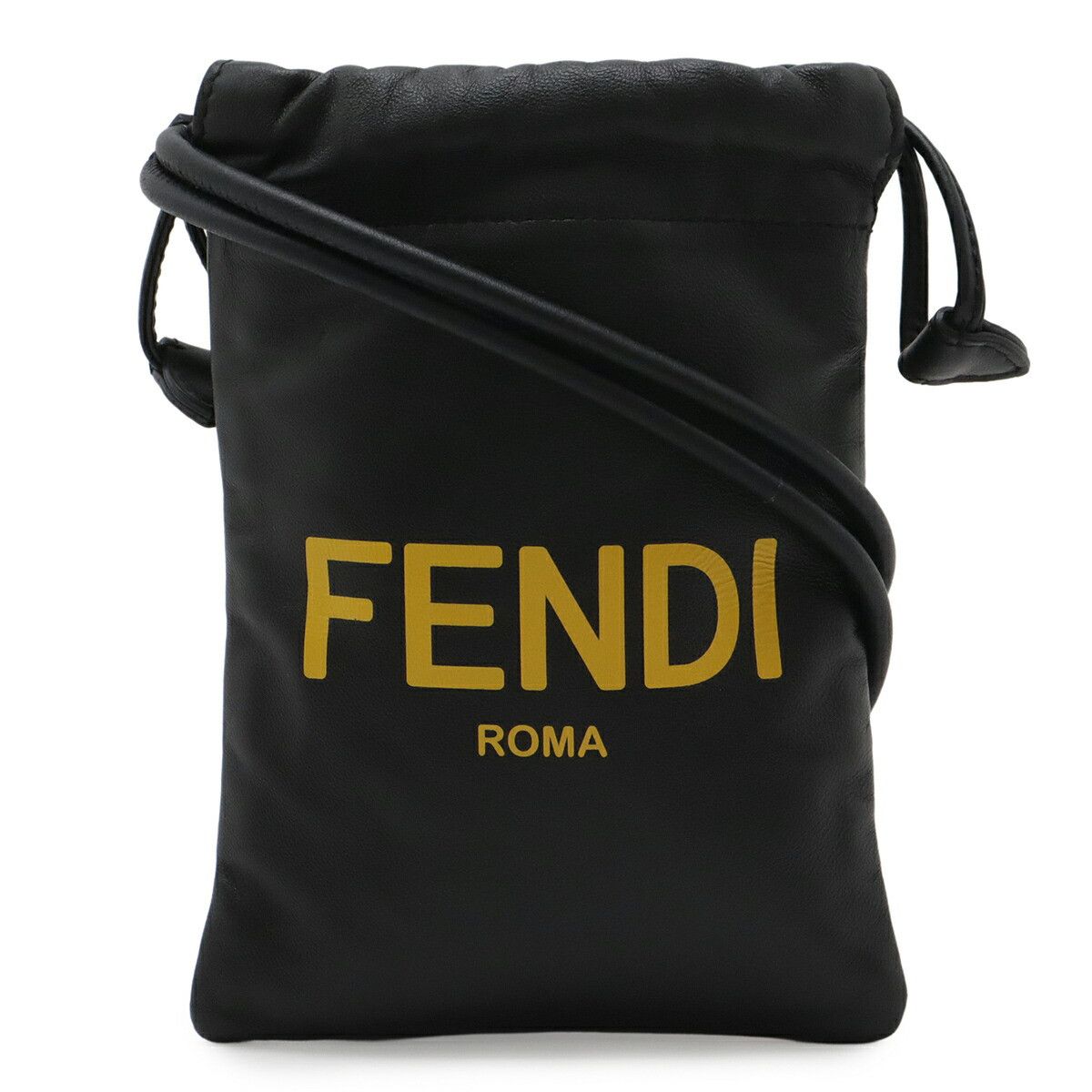 FENDIiPhoneケース7.8 Fendi Fendi Leather Phone Pouch Leather Phonecase 7AR898 DUTY FREE