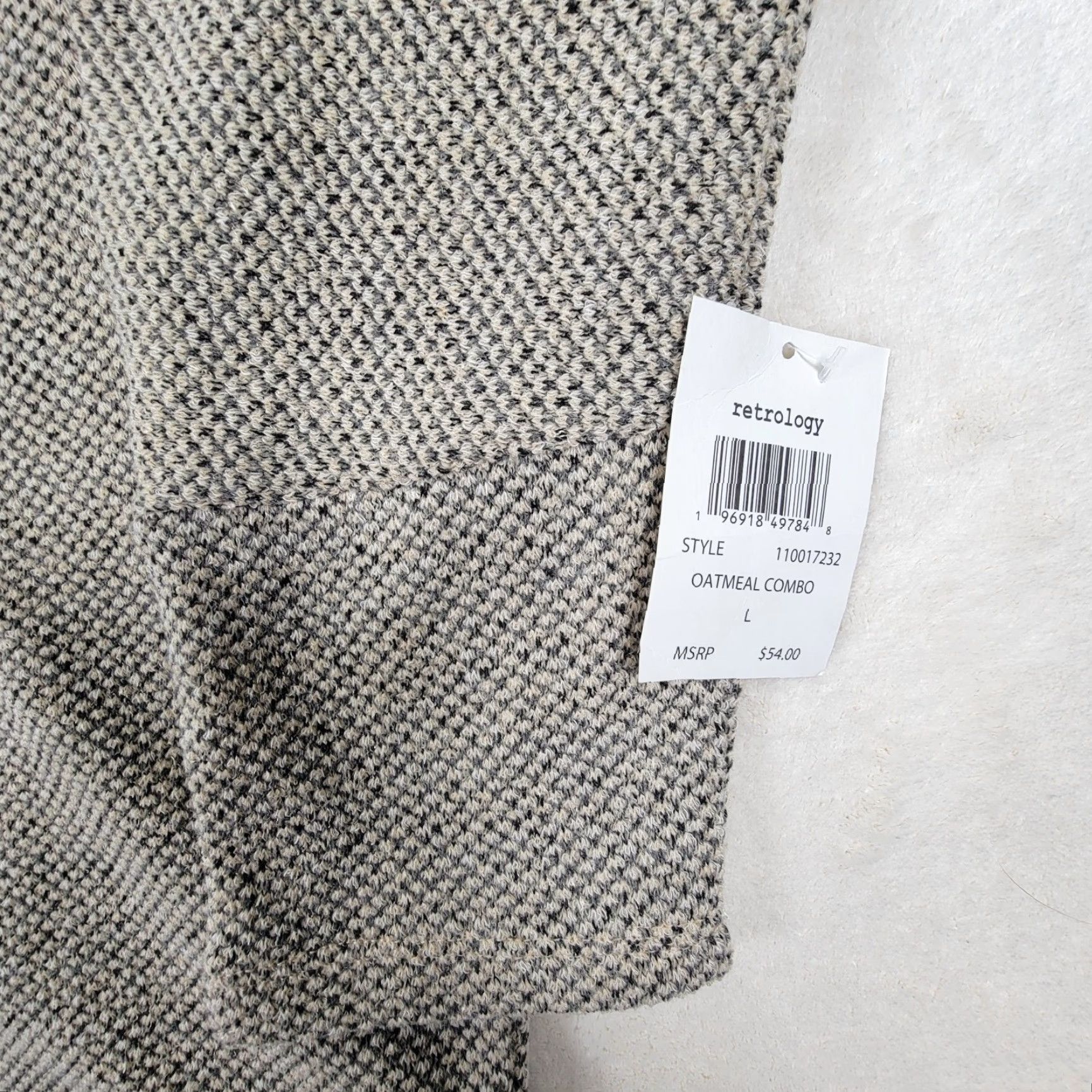 Vintage Women's Retrology Long Sleeve Sweater Size Large Oatmeal Combo Size L / US 10 / IT 46 - 3 Thumbnail