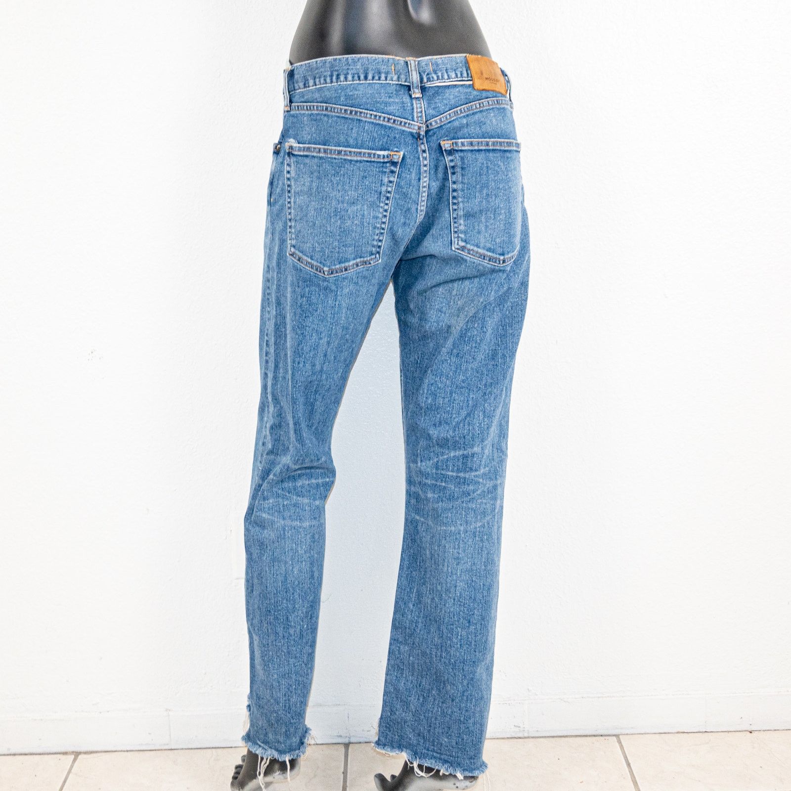 MOUSSY MOUSSY Vintage Harris Straight Denim Jeans fray Step Hem Size 31" - 5 Thumbnail