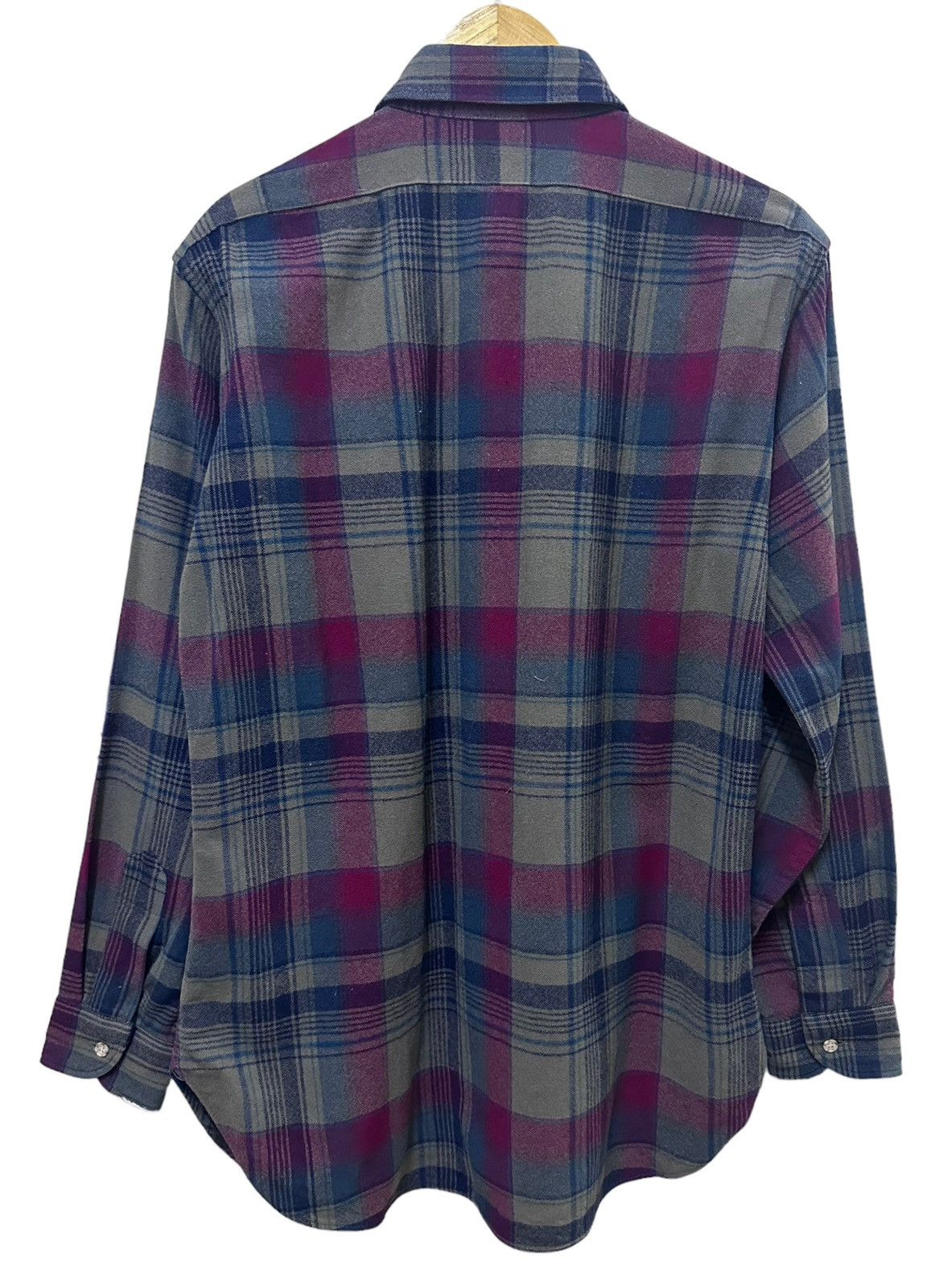 Pendleton × Vintage Vintage Pendleton Shadow Plaid Flannel Shirts Size US M / EU 48-50 / 2 - 3 Thumbnail