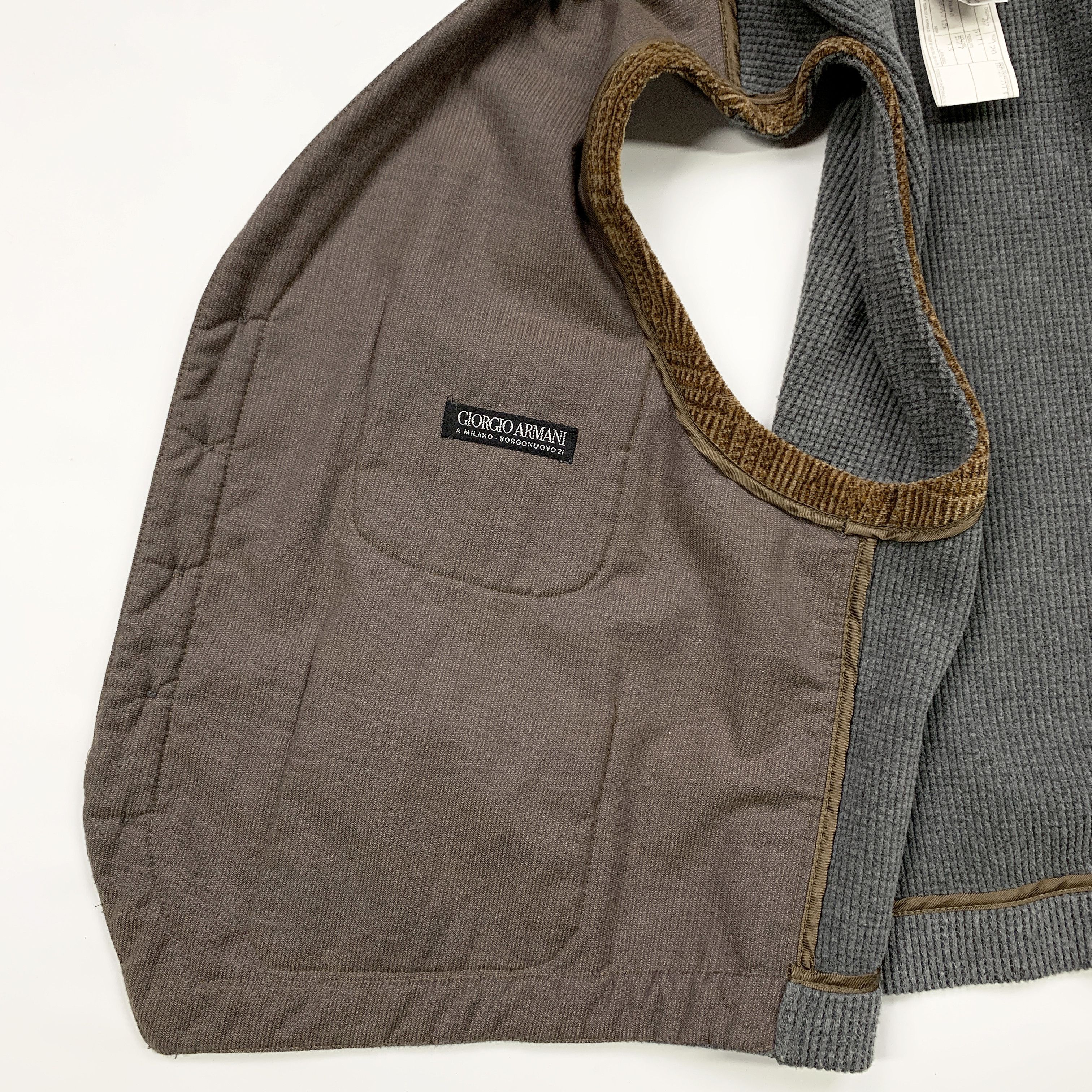 Giorgio Armani 80s-90s Hybrid Vest / Gillet Size US M / EU 48-50 / 2 - 6 Thumbnail