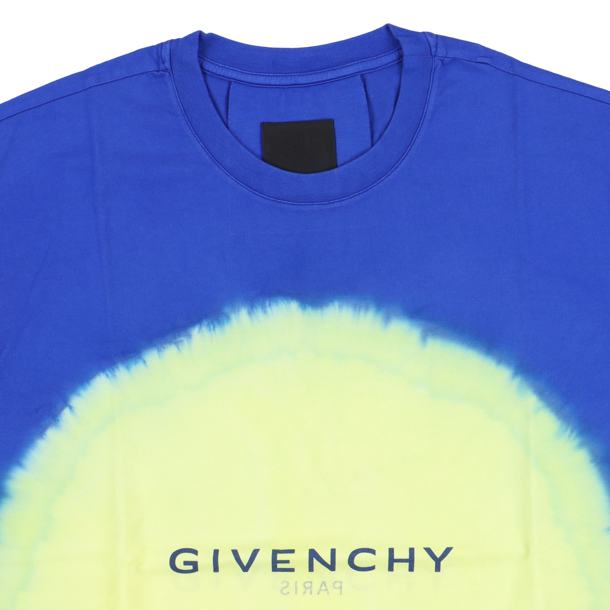 Givenchy Blue and Yellow Reverse Logo Oversized T-Shirt Size US XXS / EU 40 - 5 Thumbnail