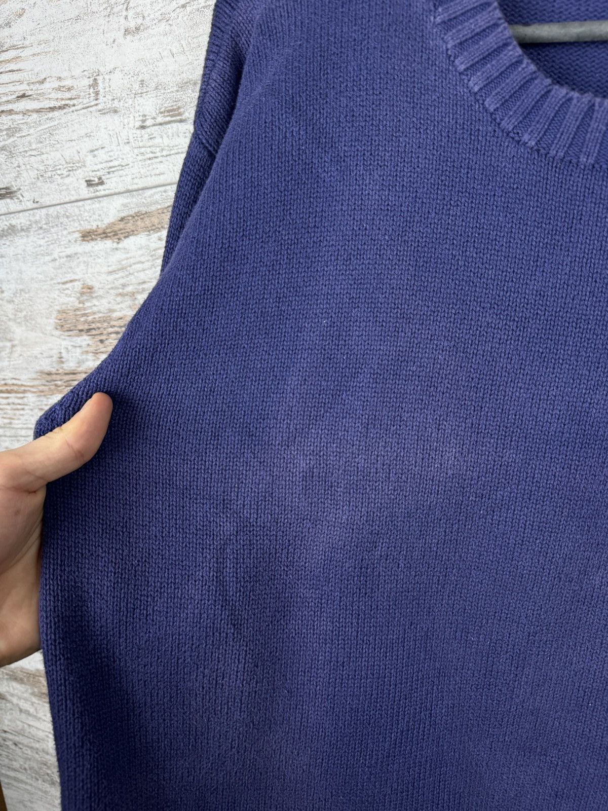 Vintage Mens Vintage Yves Saint Laurent sweater 90s YSL distressed Size US L / EU 52-54 / 3 - 9 Thumbnail
