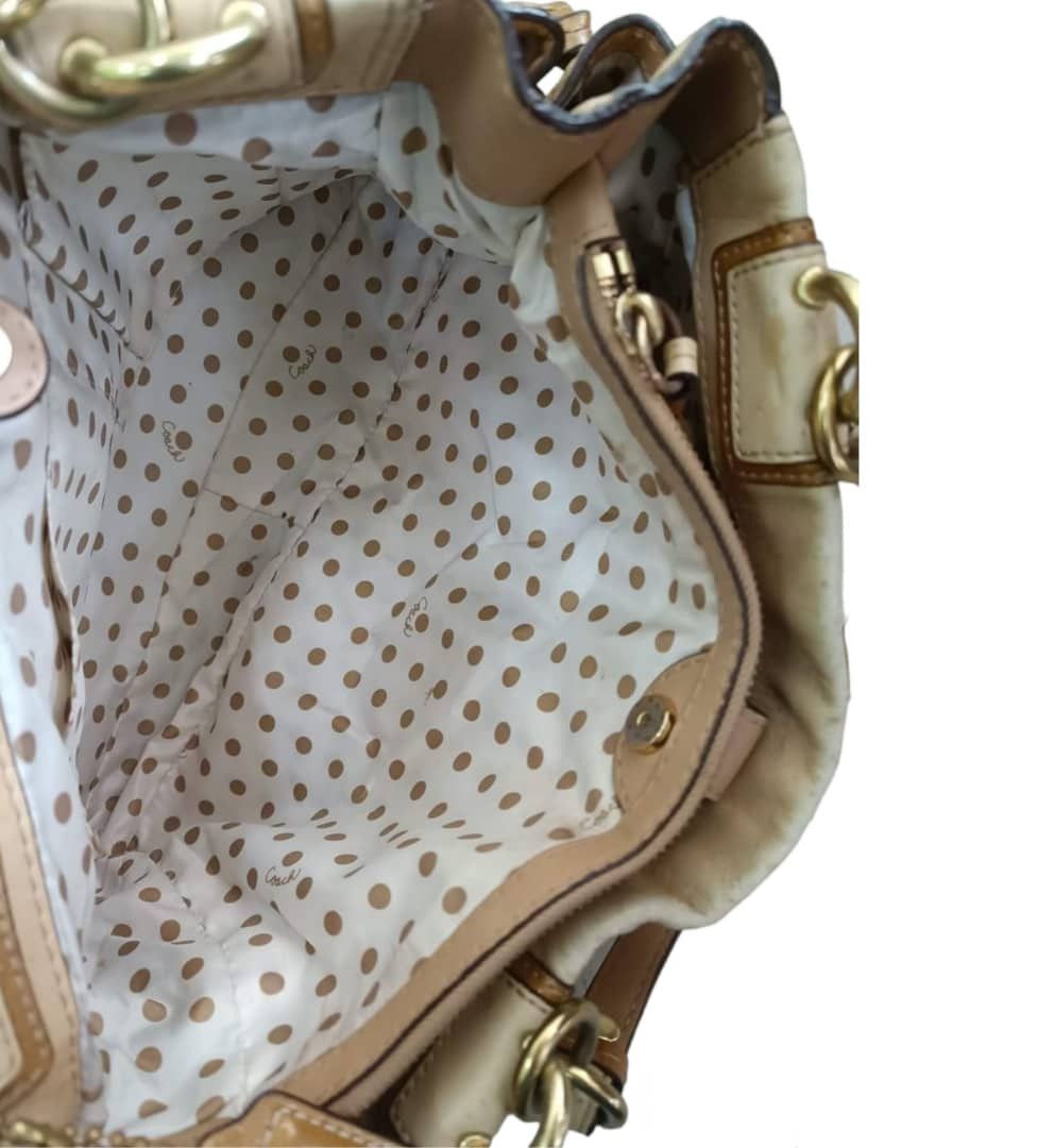 Coach Coach hand carry bag Beige leather Colour Size ONE SIZE - 6 Thumbnail