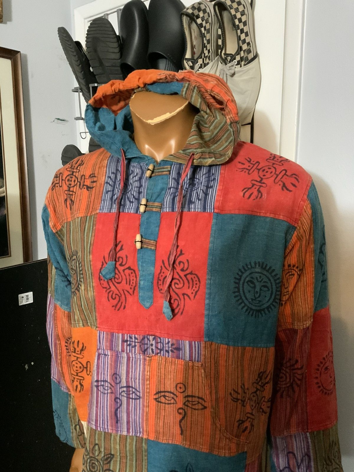 Vintage Siddhartha Souvenir Nepal Boho Patchwork Peace Hoodie Size US M / EU 48-50 / 2 - 11 Thumbnail