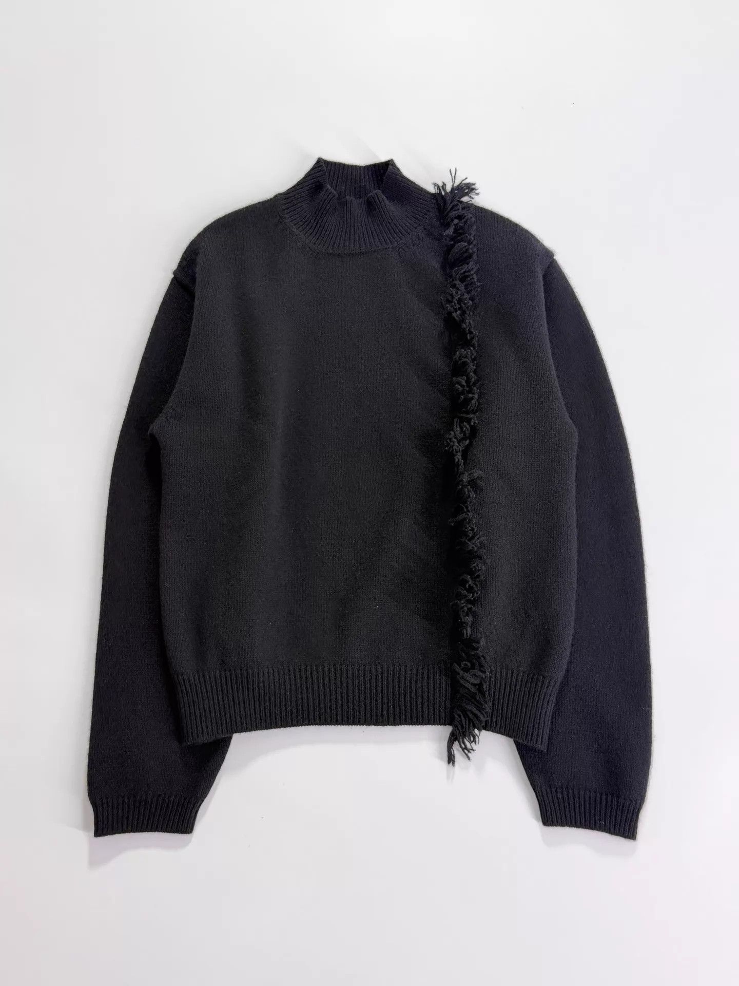 Y-3 Y's Yohji Half-Neck Tassel Wool Oversized Knit Top F size Size S / US 4 / IT 40 - 3 Thumbnail