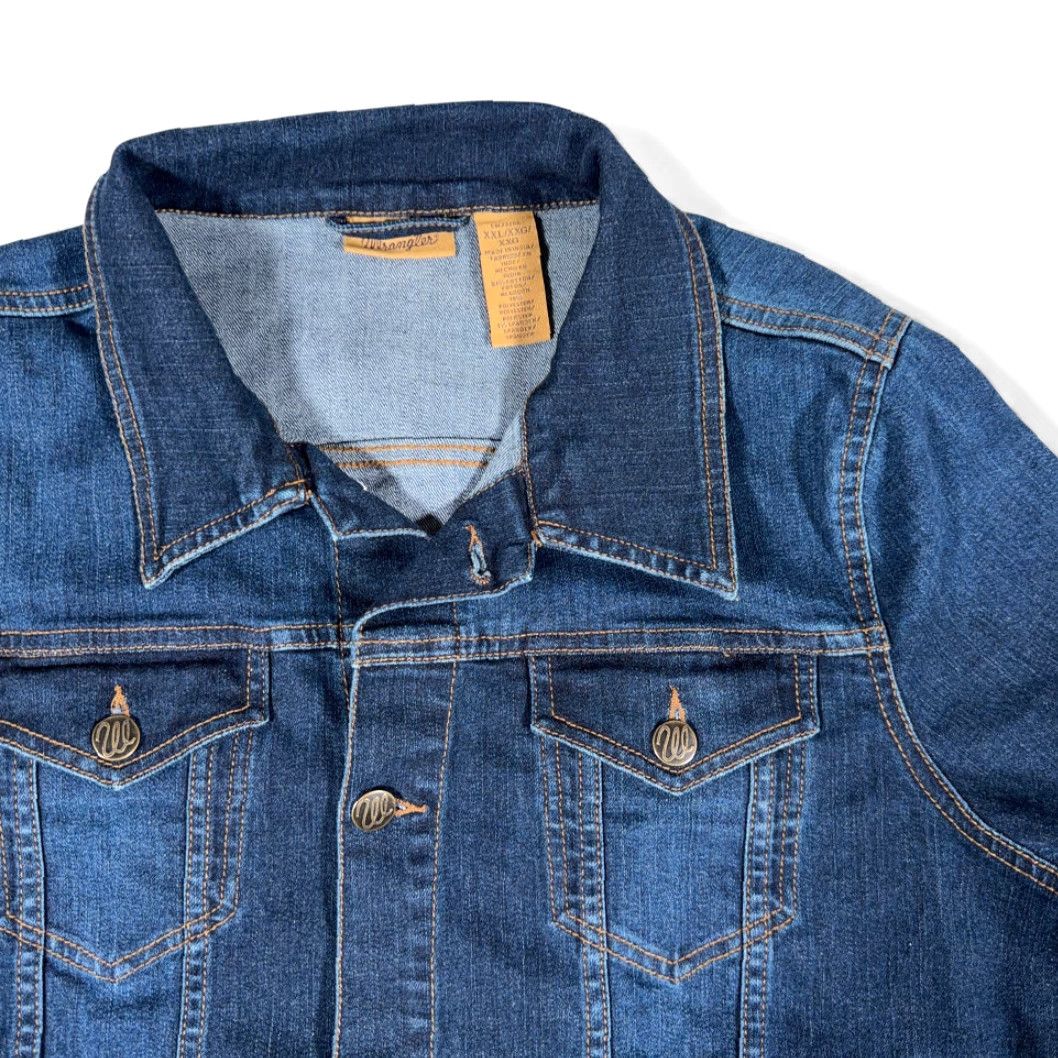 Wrangler VINTAGE Wrangler Jacket Womens 2XL Blue Denim Western Trucker Retro Casual Womens Wrangler Jacket 2XL Blue Denim Western Trucker Retro Size 40" / US 18 - 2 Thumbnail