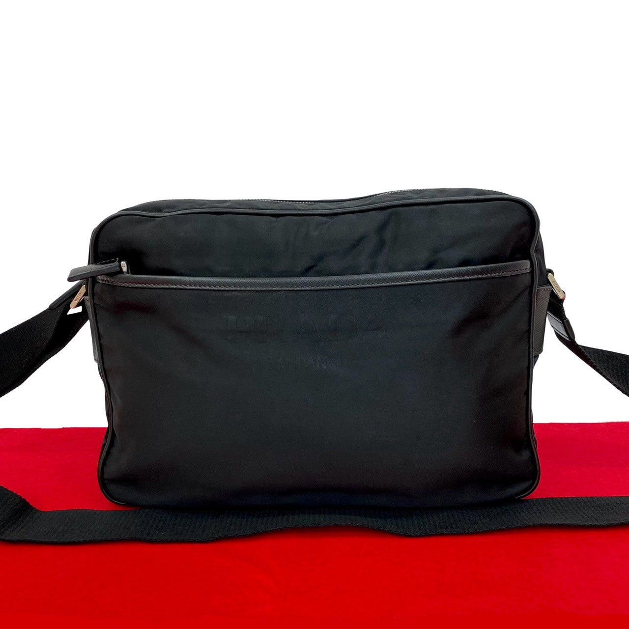 Prada Prada Shoulder Bag Black Leather Size ONE SIZE - 1 Thumbnail