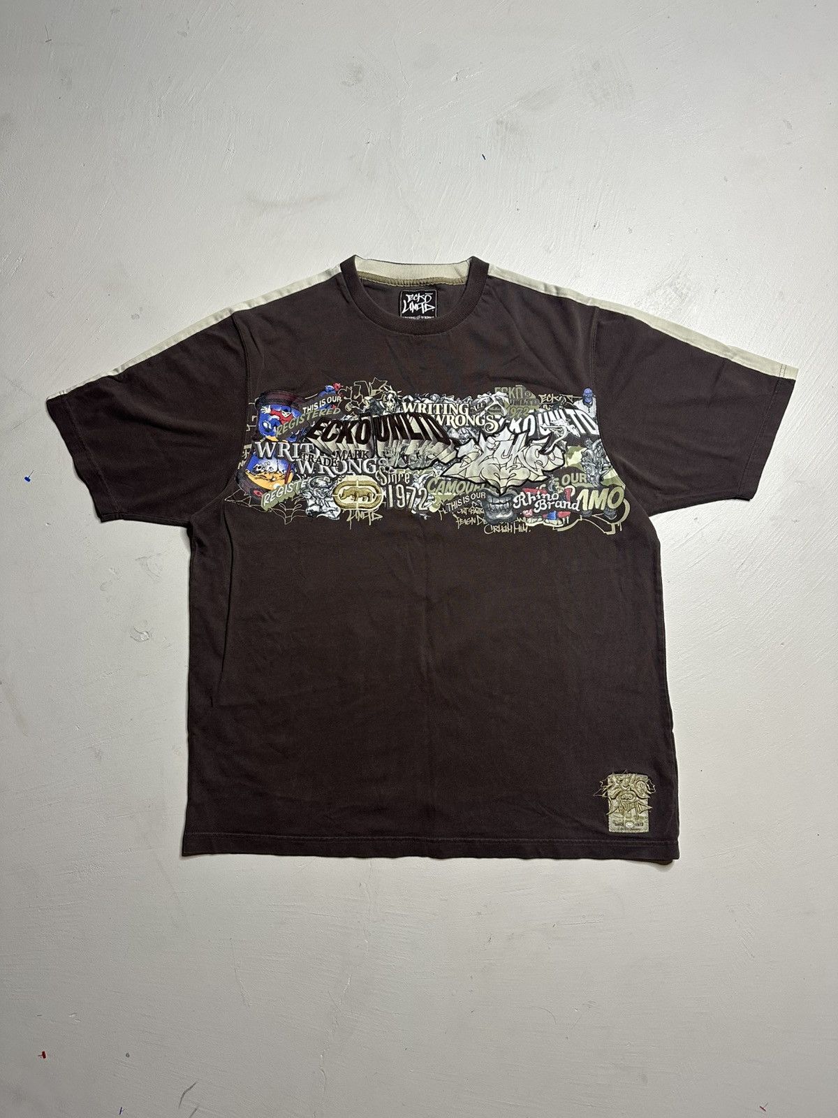 Ecko Unltd. Y2K Ecko Unltd. Graphic Baggy T Shirt Size US XXL / EU 58 / 5 - 5 Thumbnail