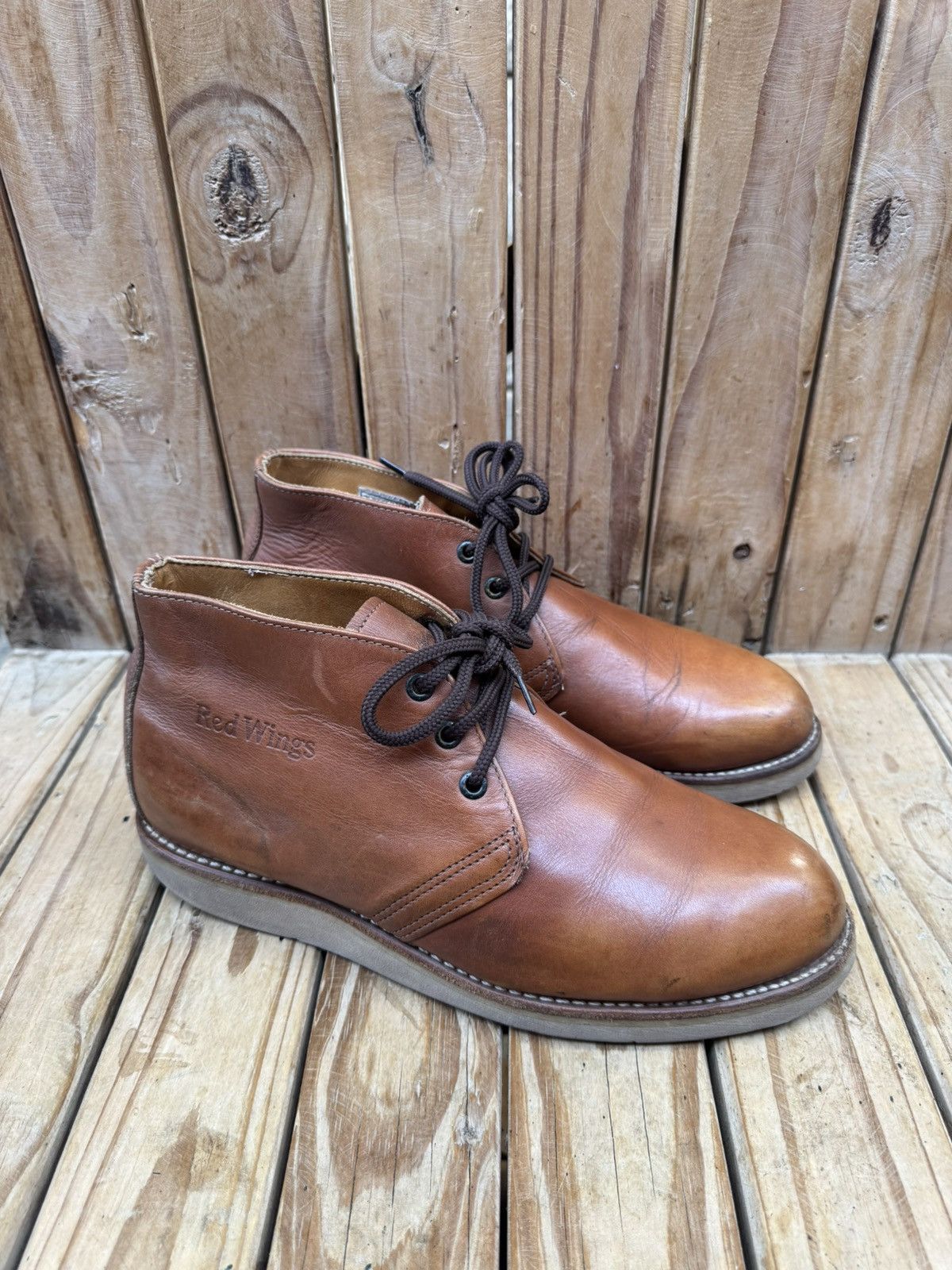 Red Wing Red wing 595 brown Men’s Chukka leather boots US 9 E2 UK 8 Size US 9 / EU 42 - 2 Thumbnail