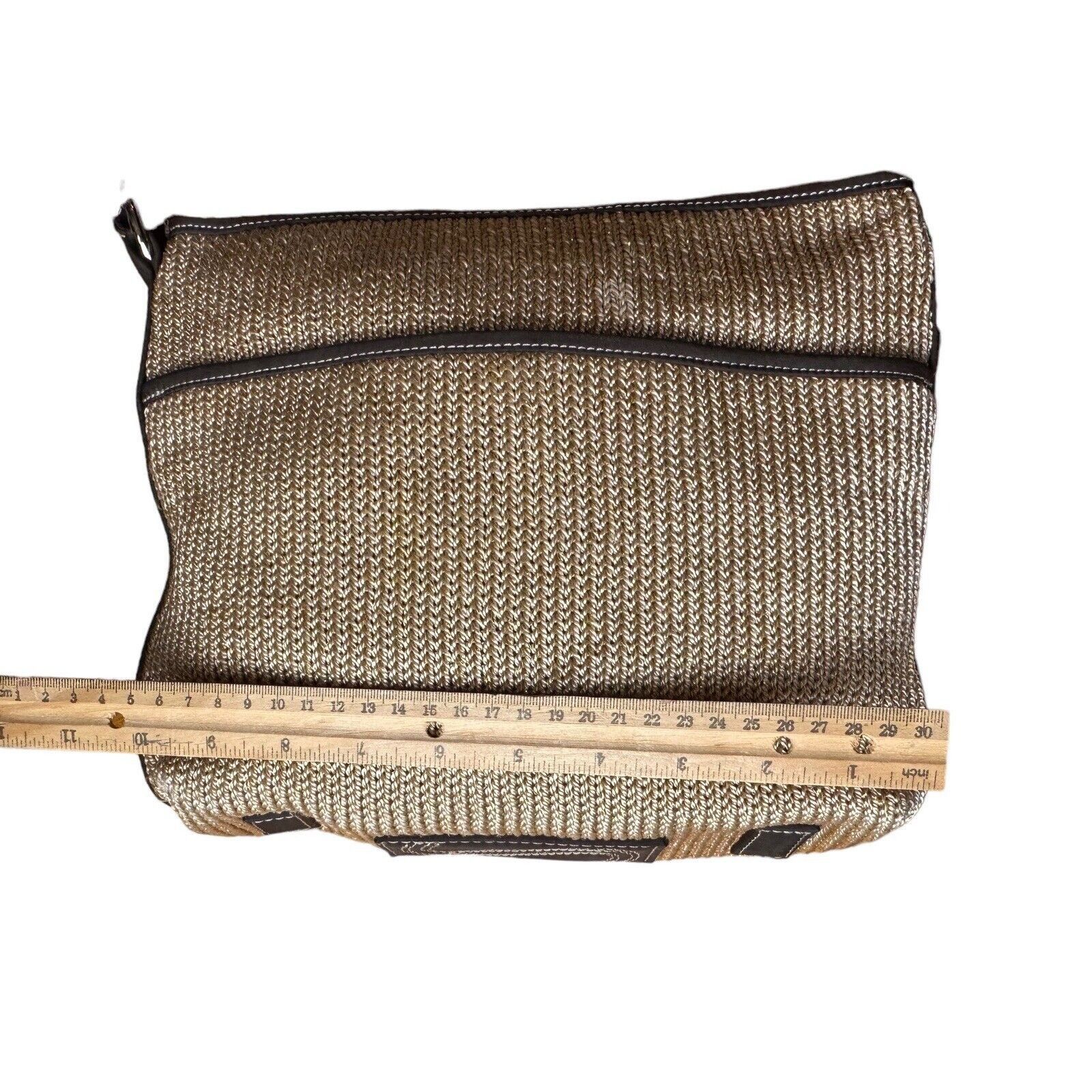 The Sak The Sak Original Taupe Woven Knit Leather Strap Shoulder Bag Size ONE SIZE - 10 Thumbnail