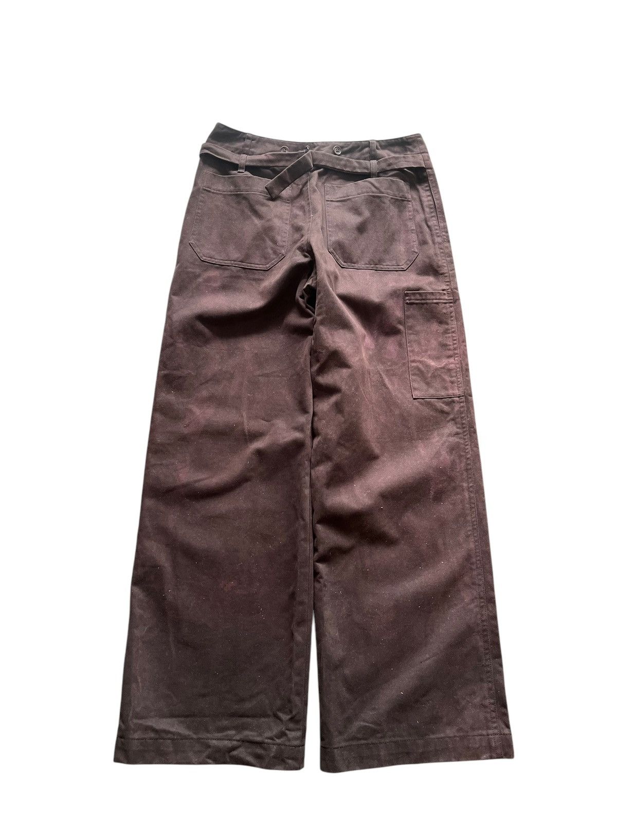 Japanese Brand × Margaret Howell Vintage Margaret Howell Buckle Back Wide Pants Size US 28 / EU 44 - 7 Thumbnail