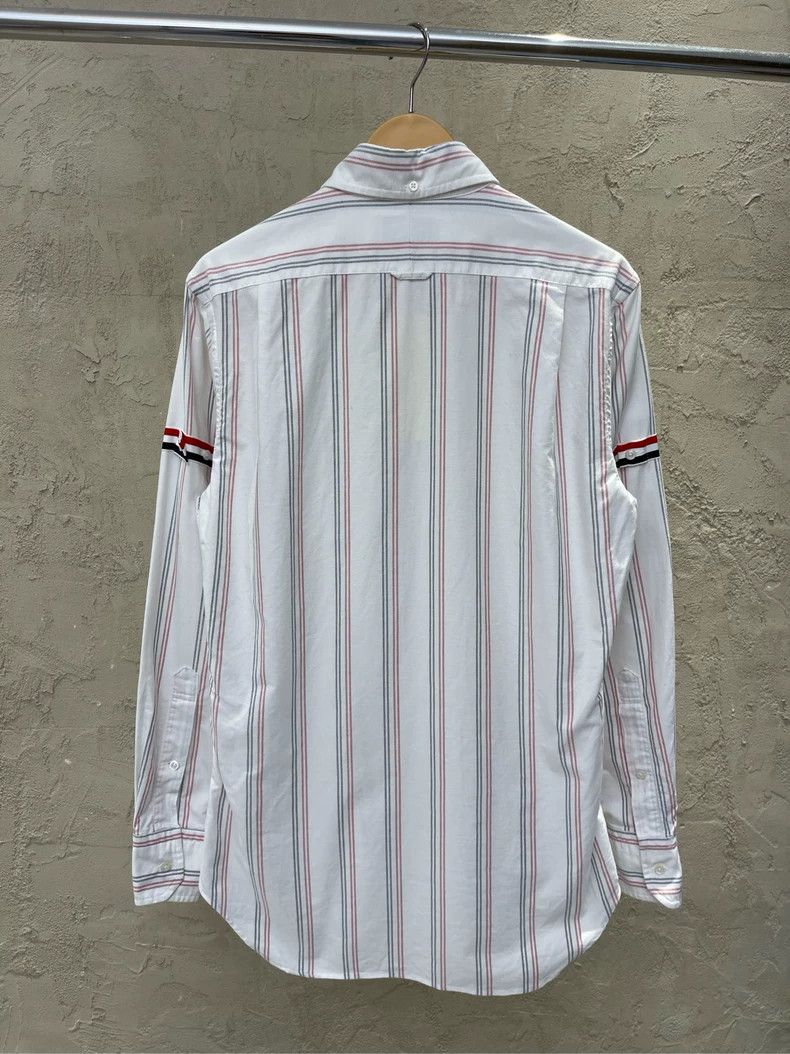 Thom Browne Thom browne White striped double-colored sleeve-labeled shi Size US M / EU 48-50 / 2 - 3 Thumbnail
