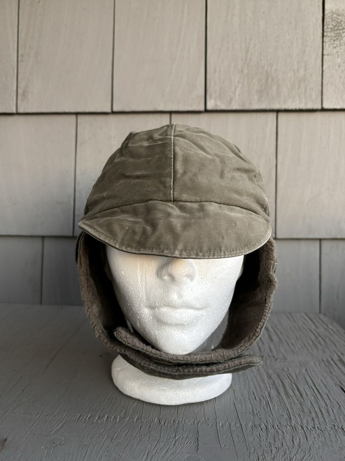 Vintage 80s Vintage German Army Hat Ushanka Trapper Pilot Flap Polar Size ONE SIZE - 3 Thumbnail