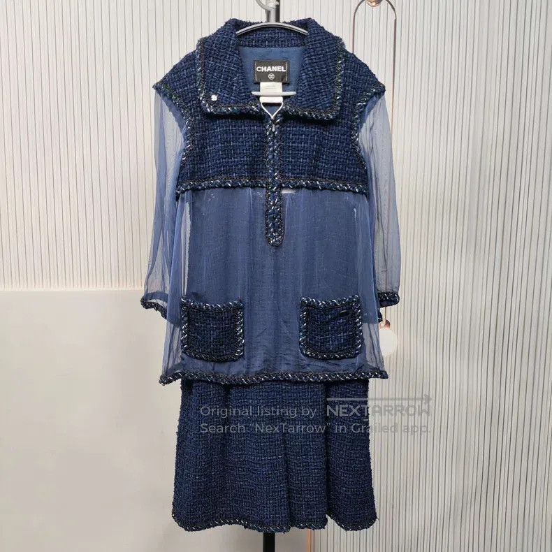 Chanel Chanel Blue silk dress Size XS / US 0-2 / IT 36-38 - 1 Thumbnail