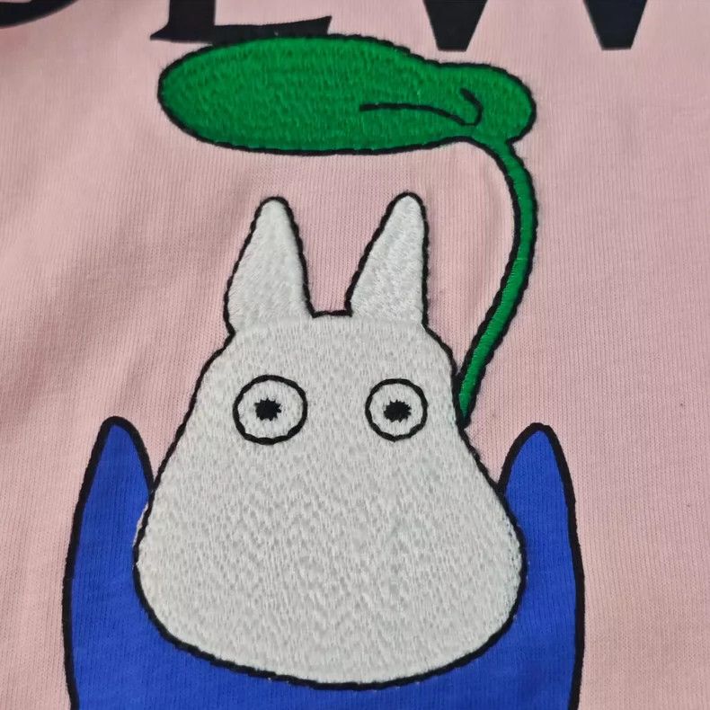 loewe Pink Hayao Miyazaki Collaborative Embroidered Totoro