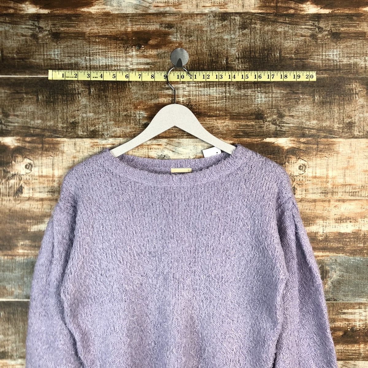 GU × Homespun Knitwear GU Purple mohair shaggy fur Knitwear #A1564 Size XS / US 0-2 / IT 36-38 - 2 Thumbnail