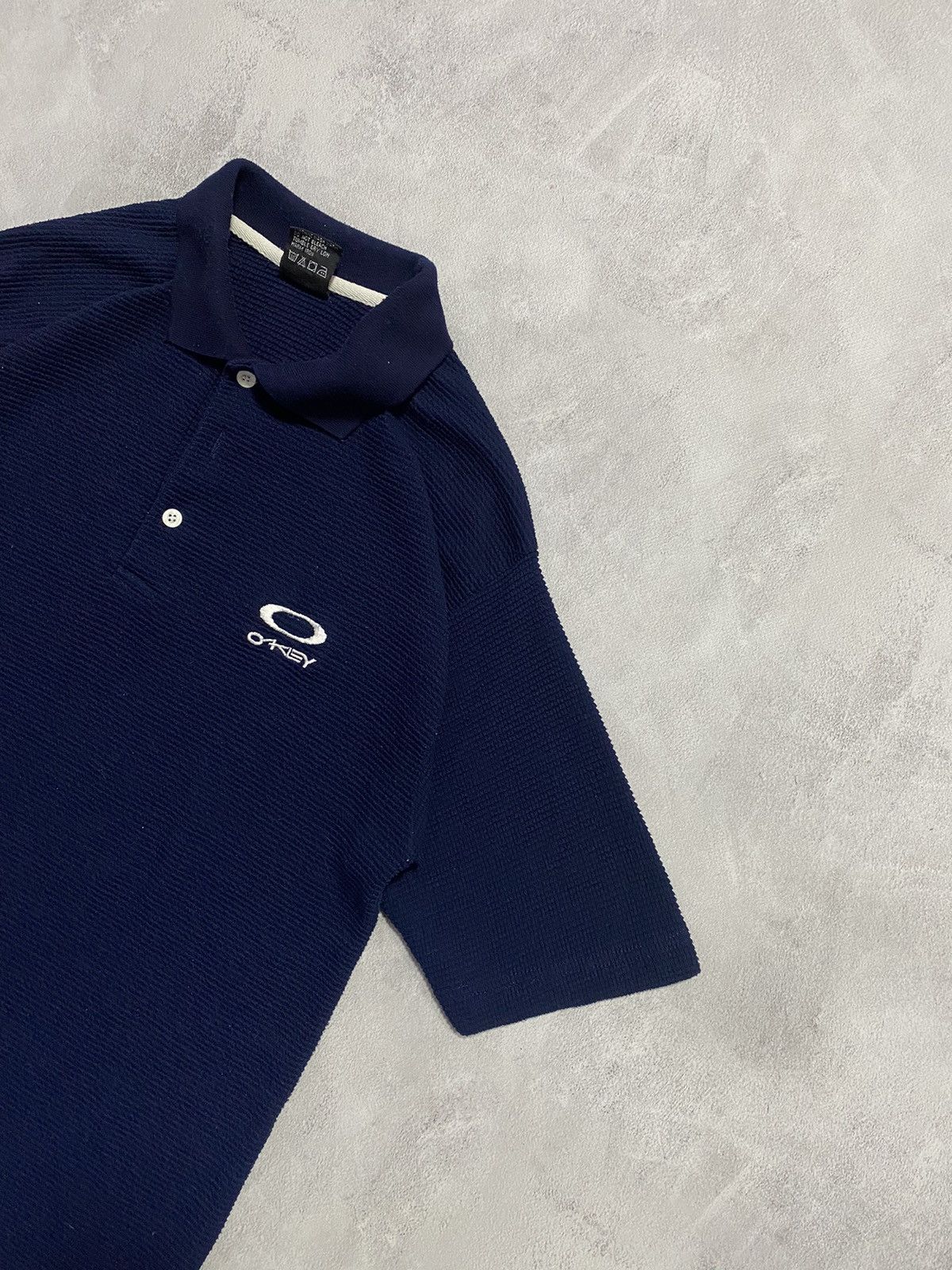 Oakley 🦋 Vintage 90s Rare T Shirt Polo Striped Knit OAKLEY Size US M / EU 48-50 / 2 - 3 Thumbnail