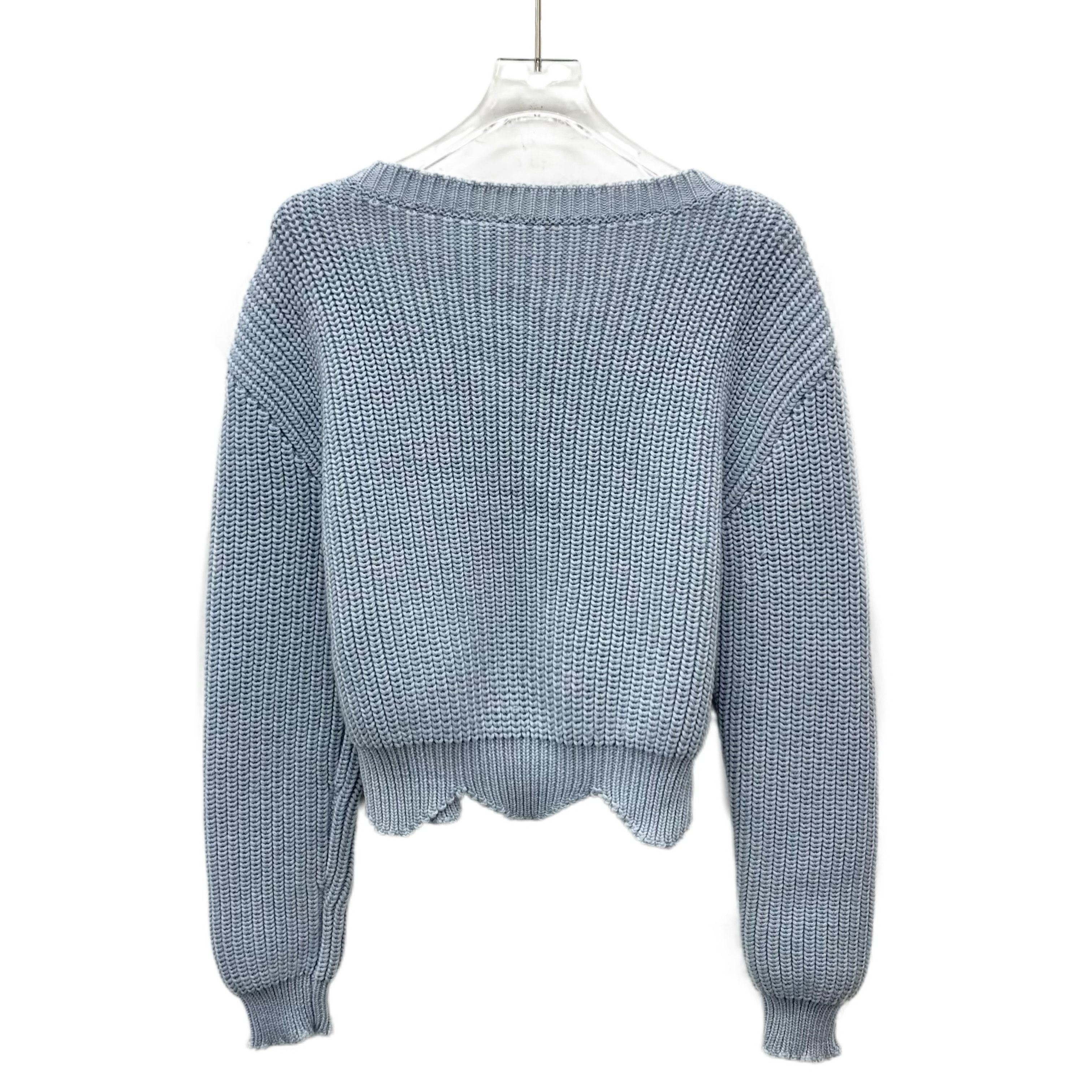 Dior Dior Irregular Lace Wool Sweater Light Blue (34) Size XXS / US 00 / IT 34 - 2 Thumbnail