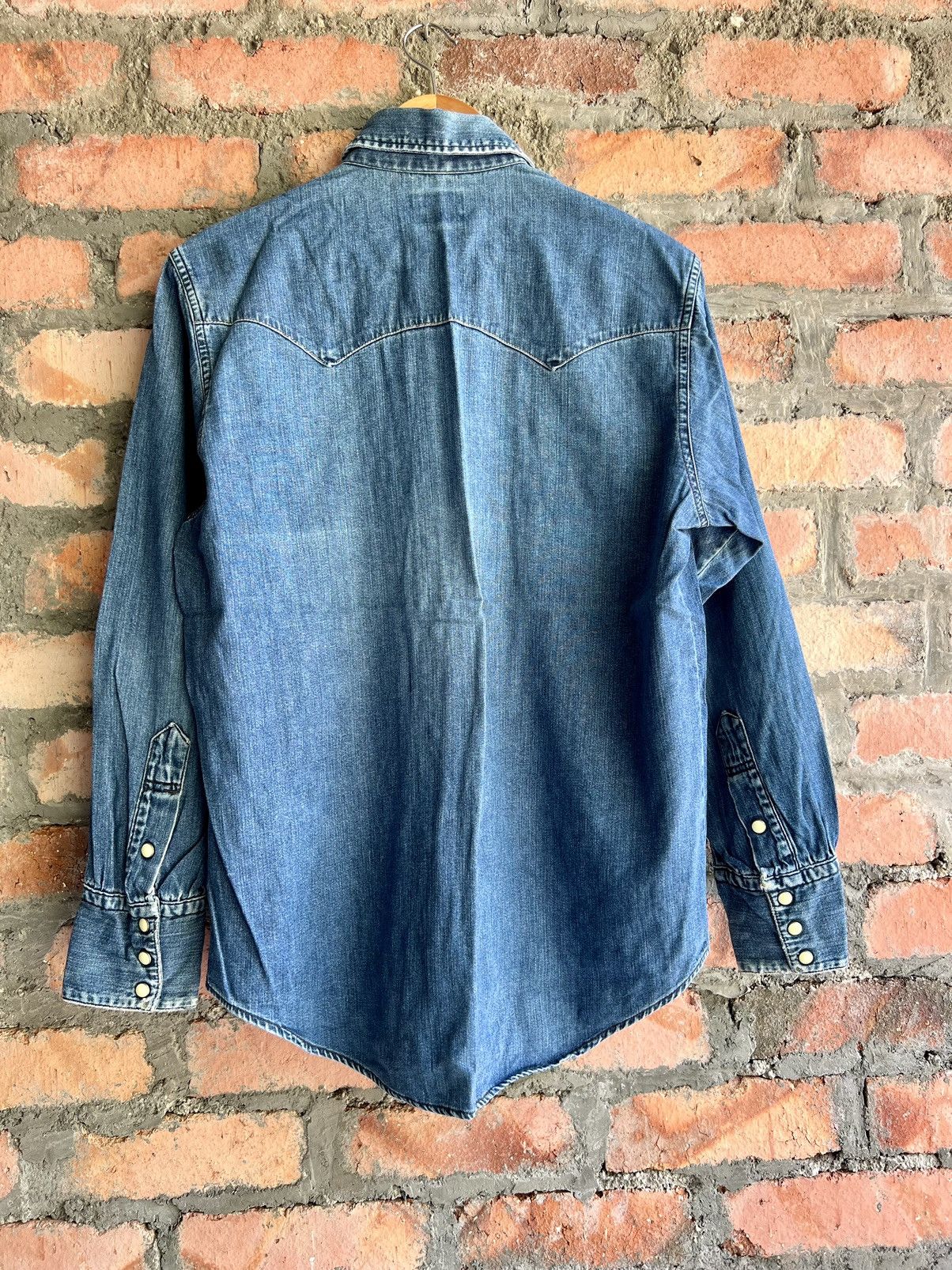 Japanese Brand Vtg John Bull ‘Work Master’ Snap Button Denim Shirts Size US M / EU 48-50 / 2 - 5 Thumbnail
