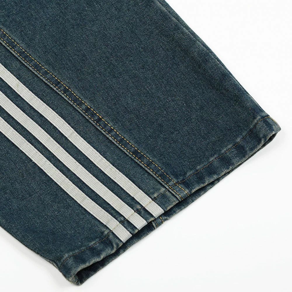 Vintage Men's distressed loose wide-leg ripped scimitar jeans Size US 32 / EU 48 - 6 Thumbnail