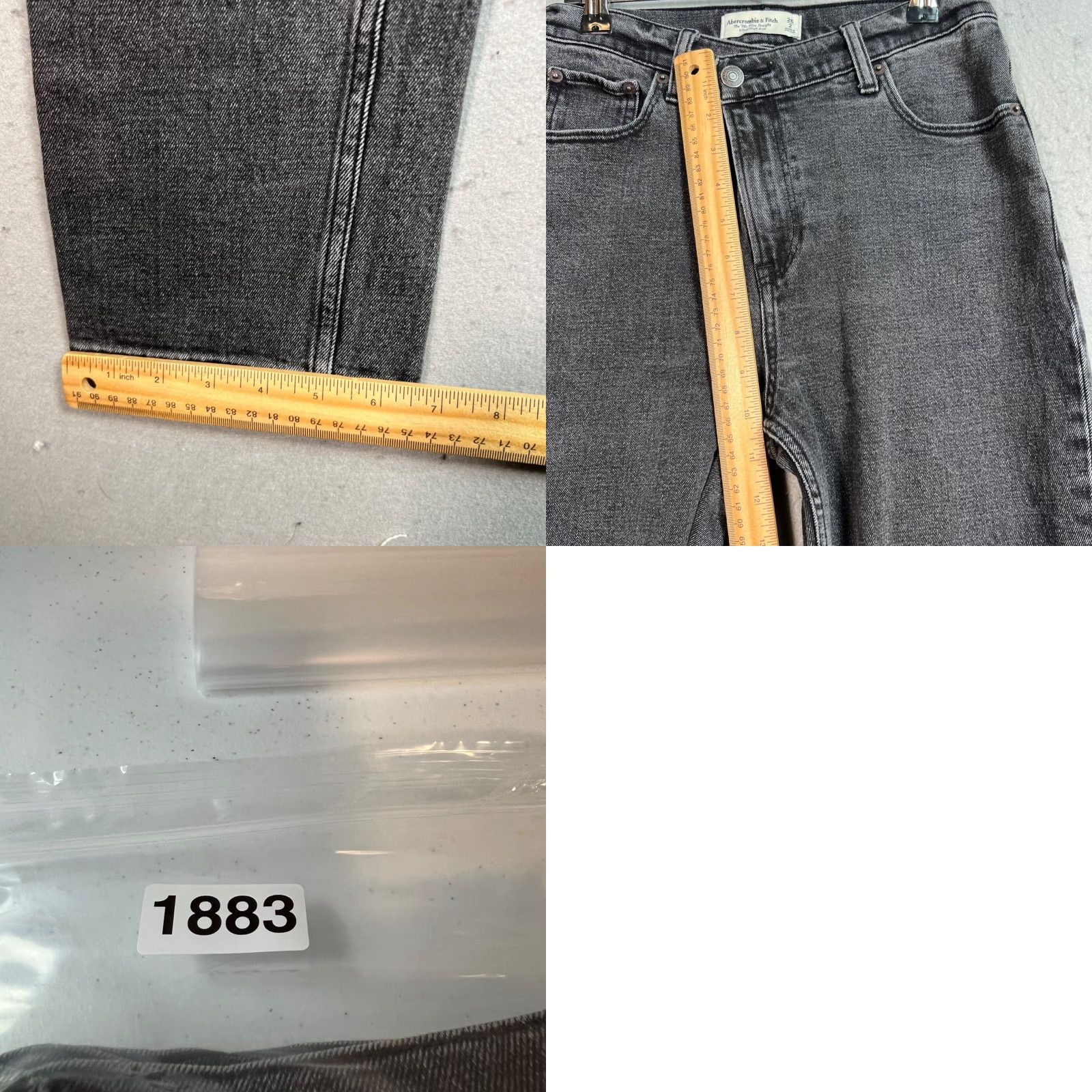 Abercrombie & Fitch VINTAGE Abercrombie & Fitch Jeans Adult 26/2 Black Slim Straight Ultra High Rise Denim 90s Womens Size 26" / US 2 / IT 38 - 8 Thumbnail