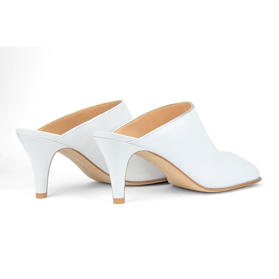 Bottega Veneta bottega veneta white bloc decollete Size US 7 / IT 37 - 2 Thumbnail