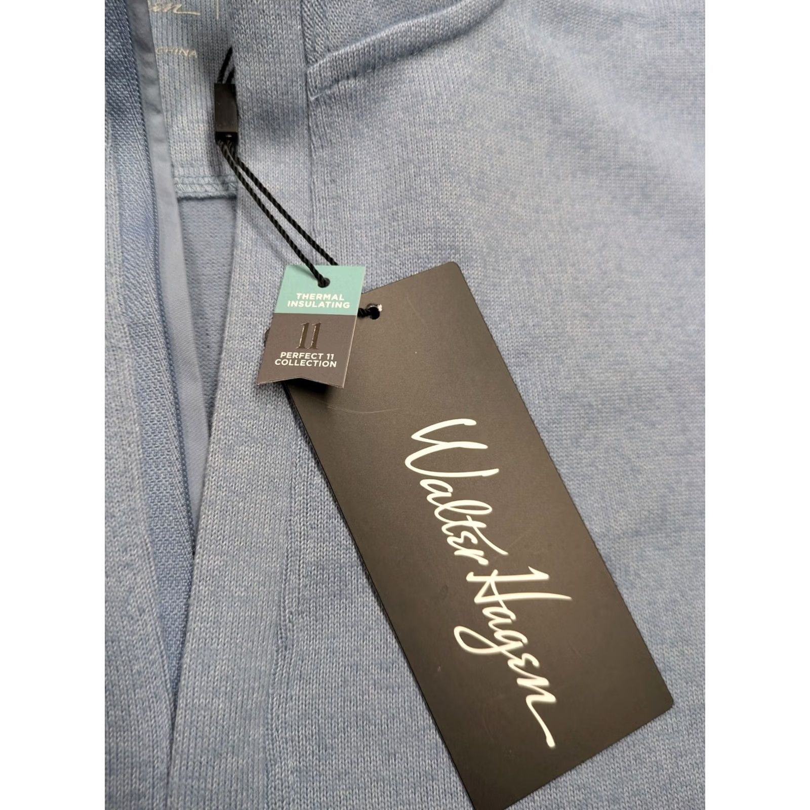 Vintage Walter Hagen Men Small Quarter Zip Sweater Pullover Blue Thermal NWT Size US S / EU 44-46 / 1 - 4 Thumbnail