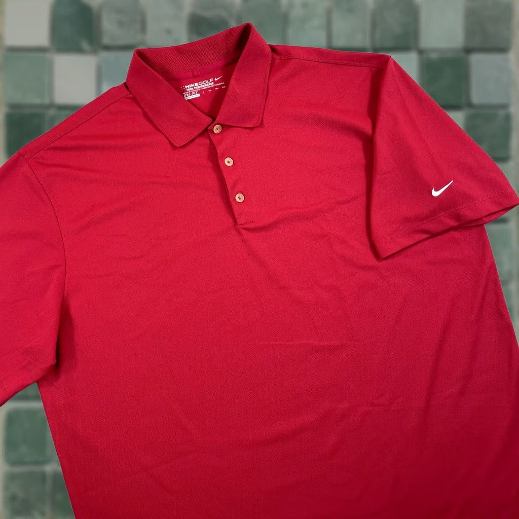 Nike Nike Victory Golf Dri-Fit Tour Performance Polo Shirt Men 2XL Red Swoosh NWOT Size US XXL / EU 58 / 5 - 1 Thumbnail