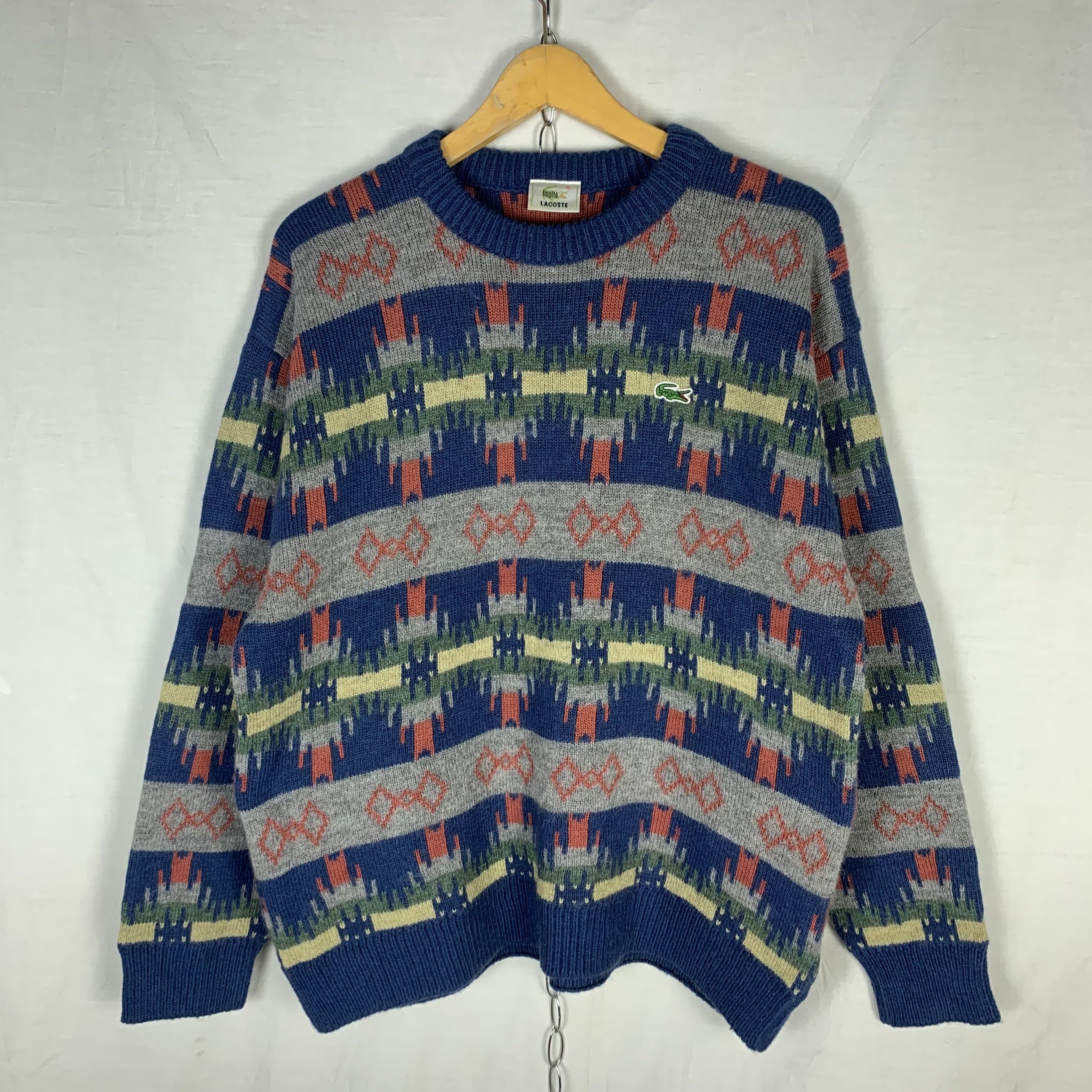 Vintage 90s Lacoste Knit Jumper Sweater