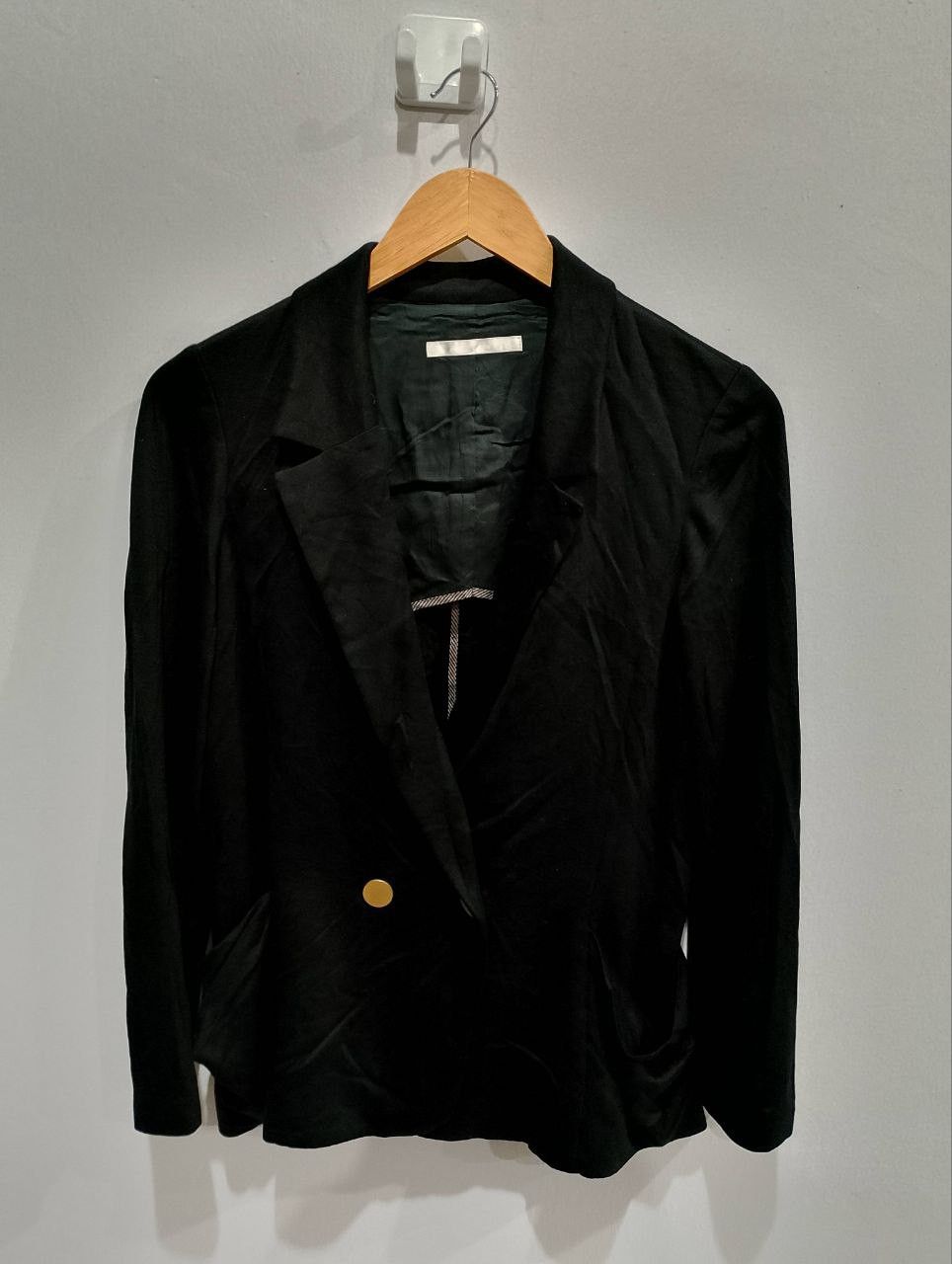 NOLLEY'S NOLLEY'S SOPHI Black Double Breasted Blazer Jacket Size XS / US 0-2 / IT 36-38 - 2 Thumbnail