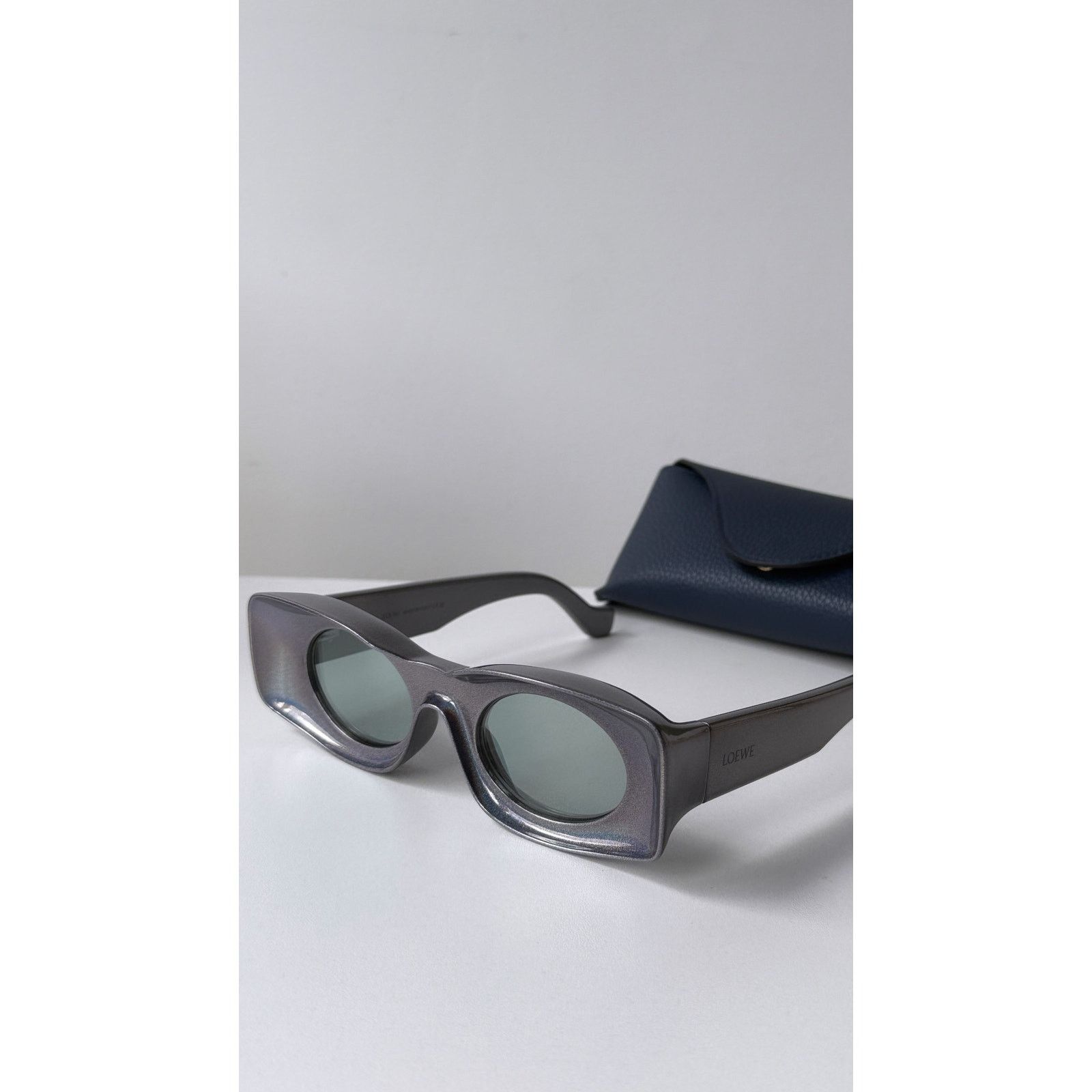 Loewe NEW Loewe LW40033I Paula's Ibiza Sunglasses in Metallic Grey Size ONE SIZE - 3 Thumbnail
