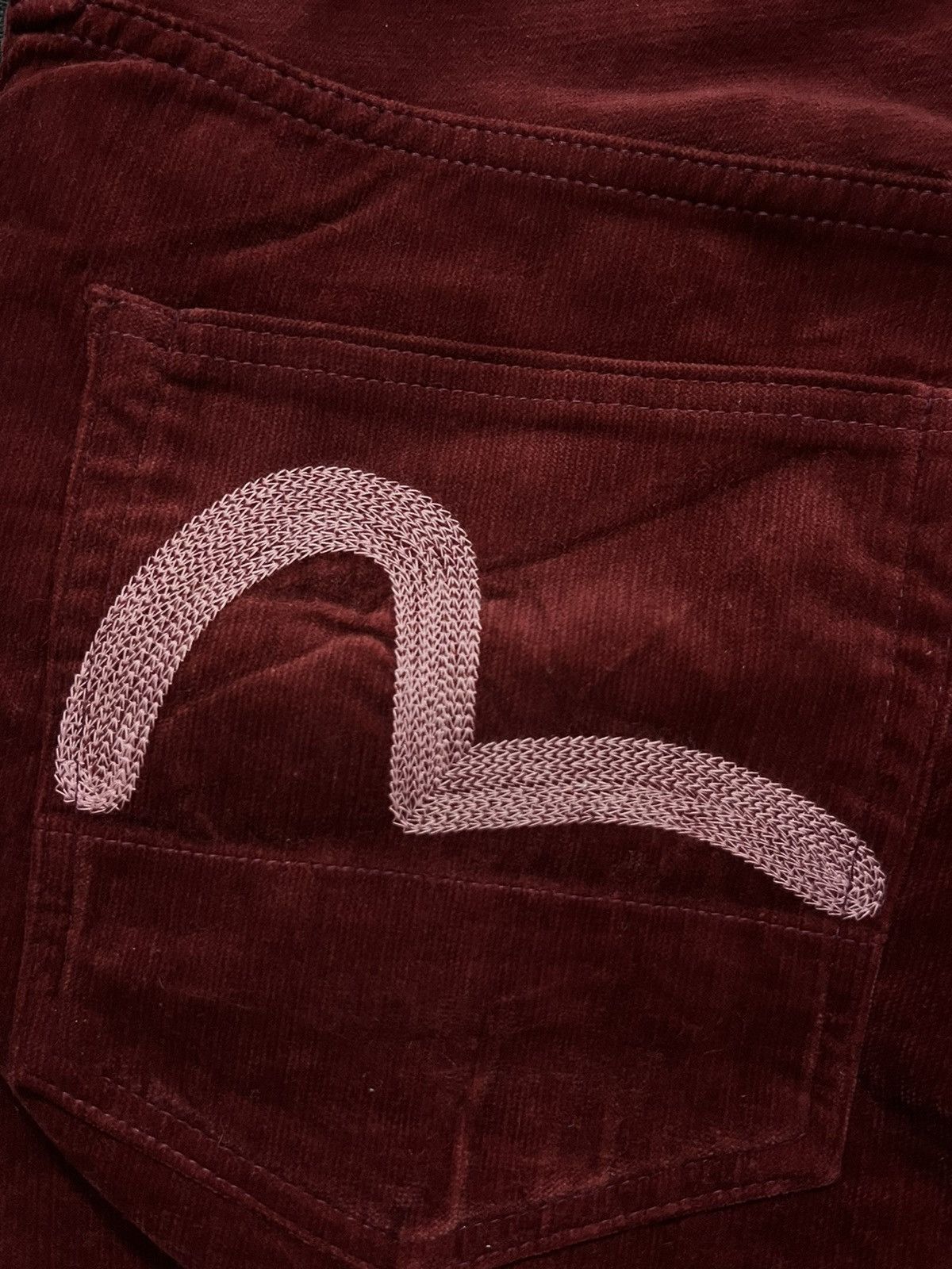 Evisu × Japanese Brand RARE! Evisu Japan Maroon Corduroy Pants Size US 35 - 6 Thumbnail