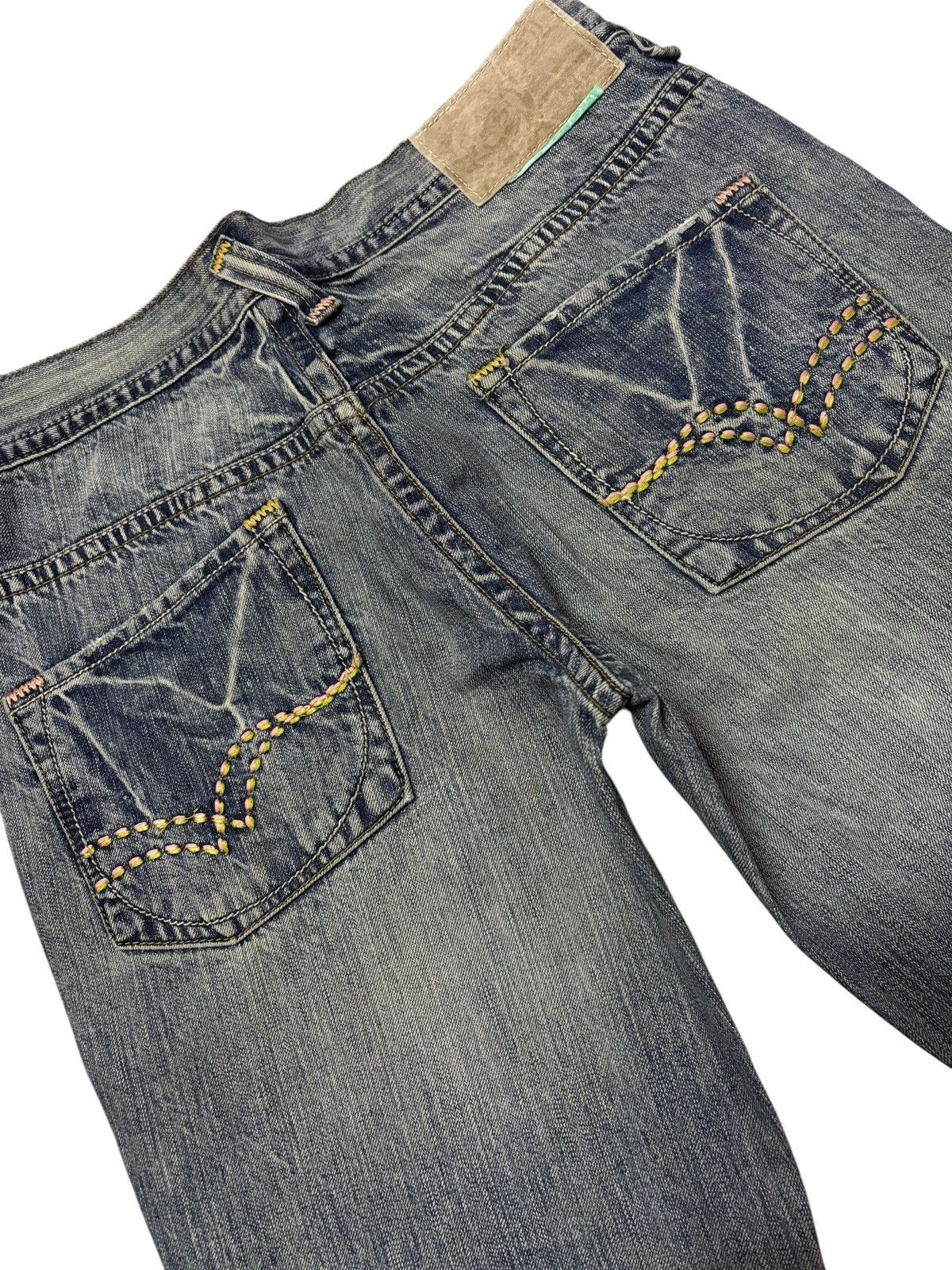 Japanese Brand Vtg Brappers Japan Cropped Distressed Jeans Size 30" / US 8 / IT 44 - 8 Thumbnail