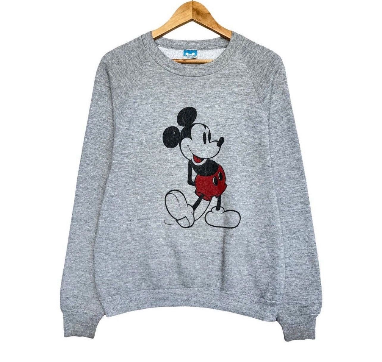 Vintage Vintage 80s Mickey Mouse Big Graphic Grey Medium Sweatshirt Size US M / EU 48-50 / 2 - 1 Thumbnail